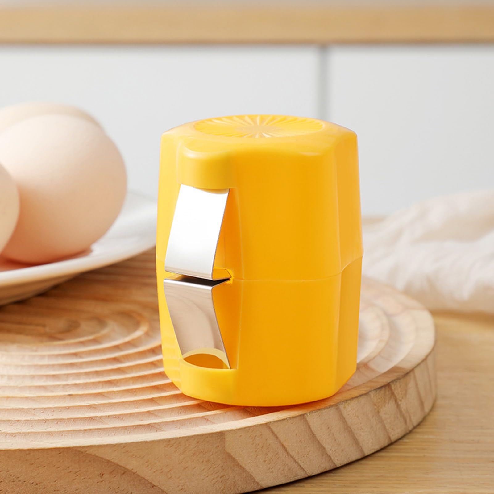 Abrehuevos, Abrecáscaras, Pelador De H-Uevos De Acero Inoxidable, Herramienta Elíptica, Herramienta Eficiente Y Portátil Para Abrir Huevos Para Romper H-Uevos Para Repostería Cocina Hogar Negocios