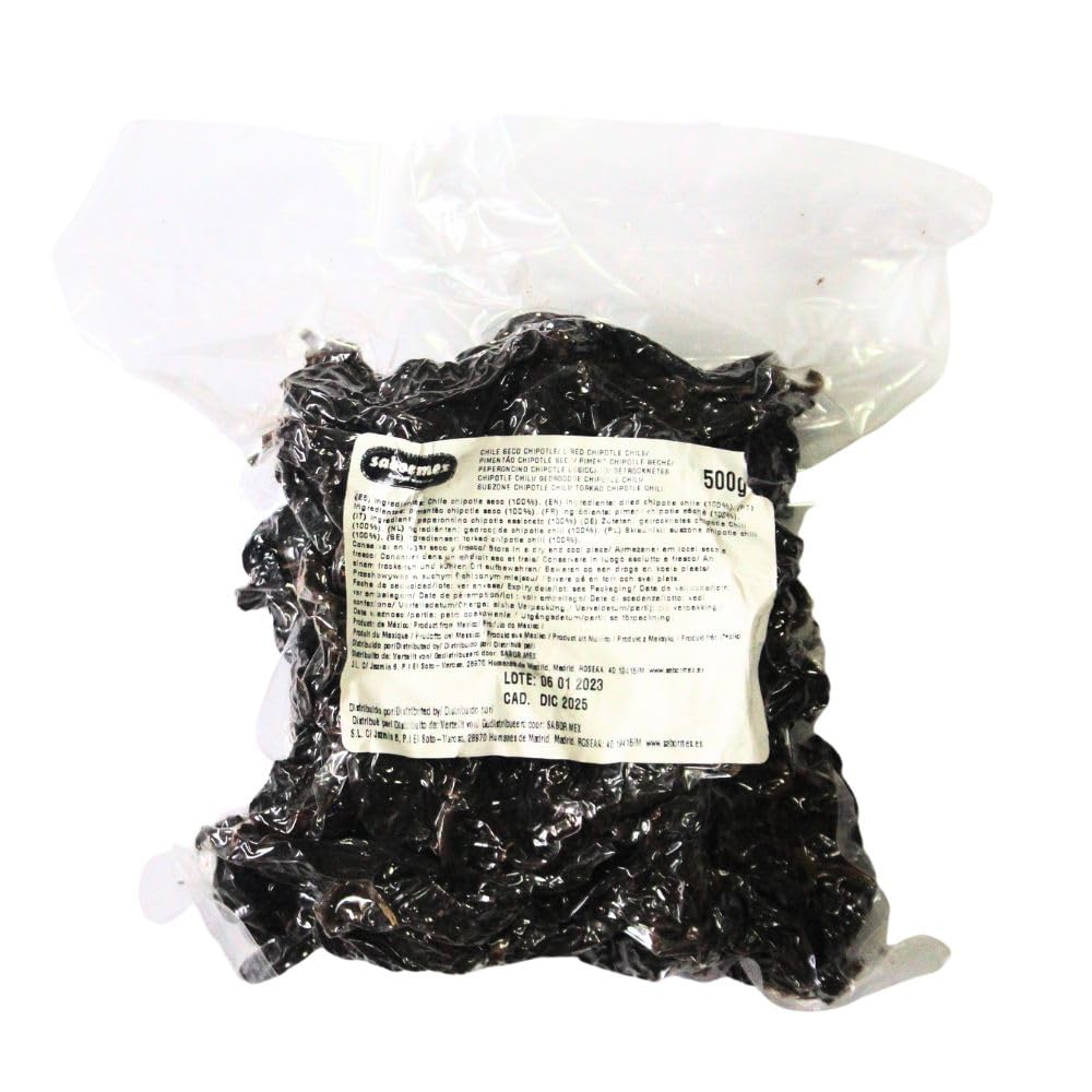 PEPERONCINO CHIPOTLE SECCO 500G, Chile Chipotle Seco | SABORMEX