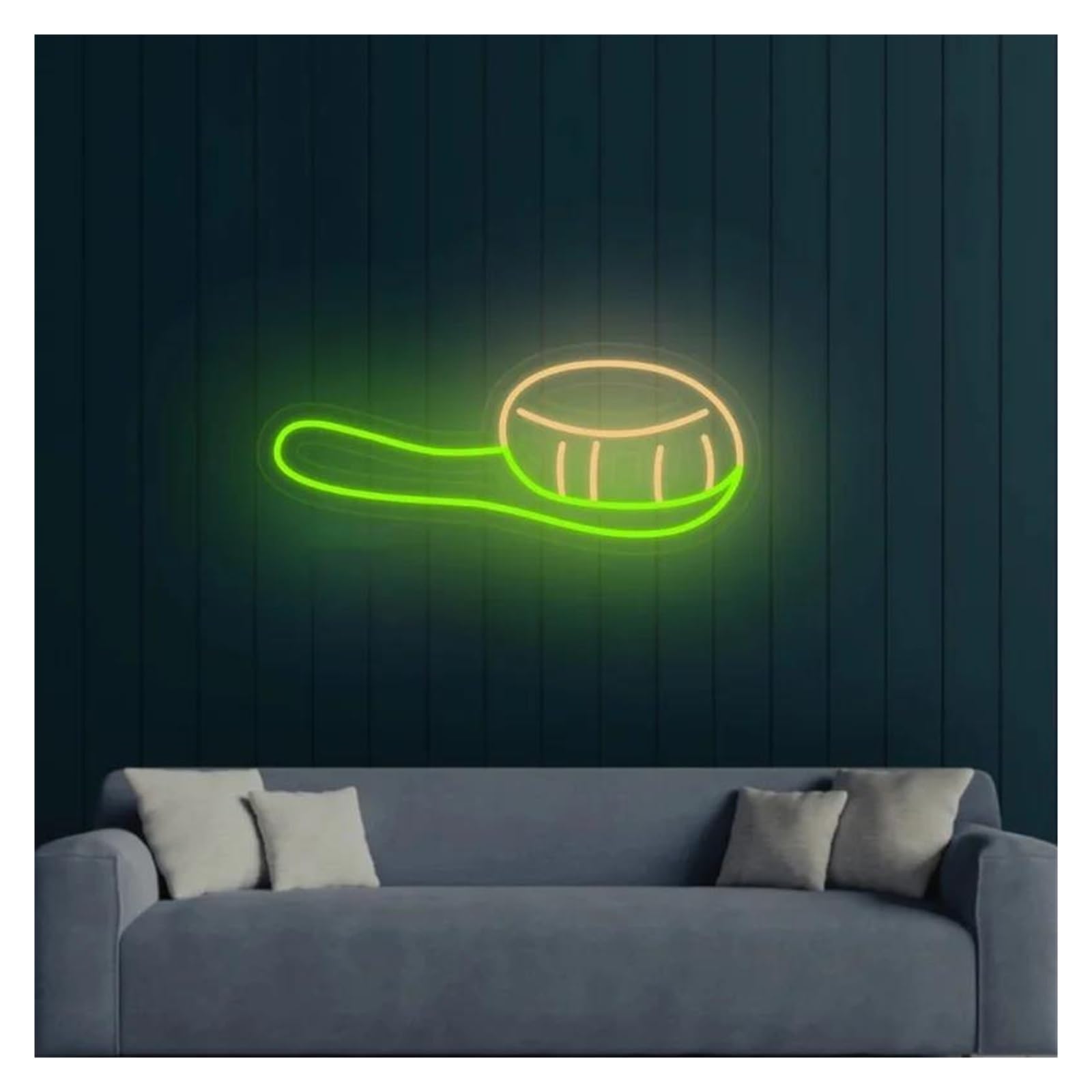 Insegna al Neon Insegna Neon Per Spazzola Per Capelli Alimentata Tramite USB Luminosità Regolabile Pettine Luci Neon Per La Decorazione Murale Negozio Di Bellezza 25cmx35cm