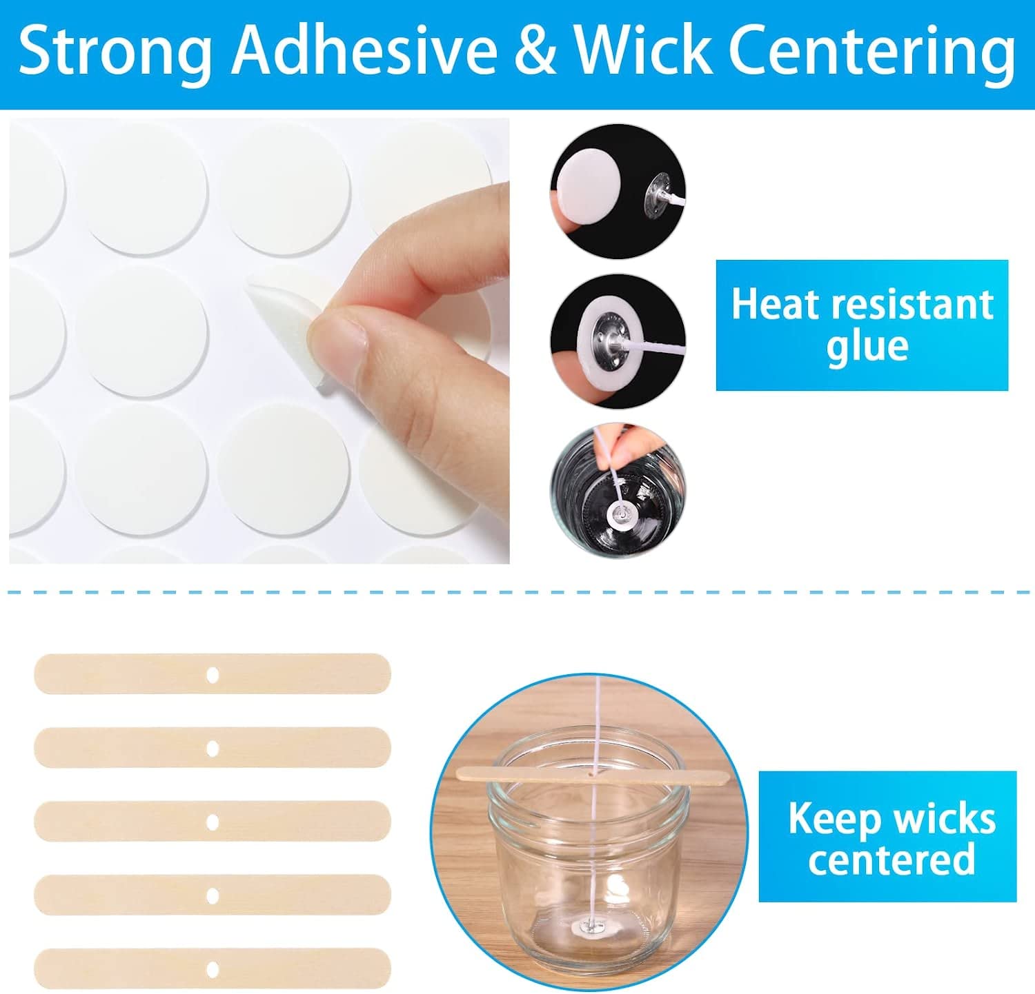 100 stoppini in legno per la produzione di candele, 5,1 x 0,5 pollici, stoppino per candele in legno scoppiettante per la produzione di candele di soia, Woodwick lungo - Italia