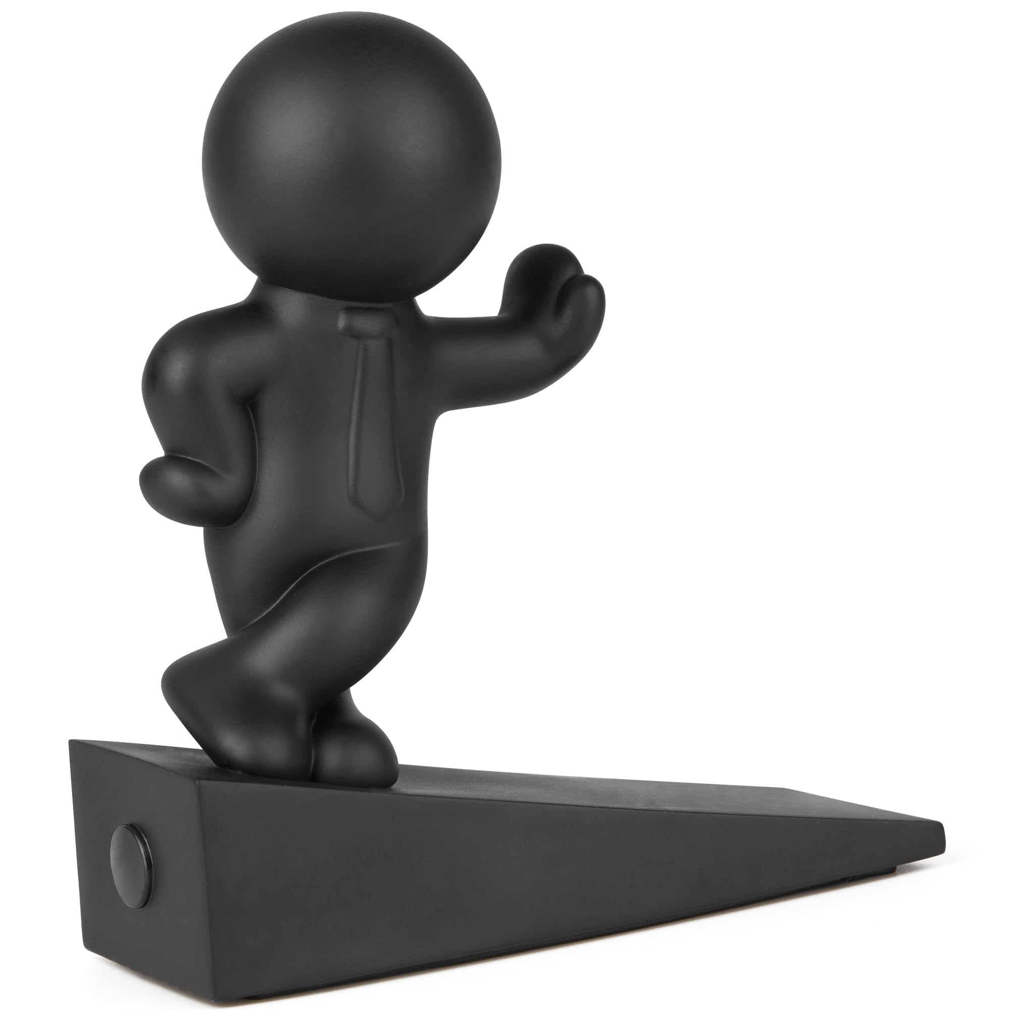 Cute Door Stop, Decorative New Designed Door Stopper, Effective to Hold Your Door Open, Black,1 Pack (Patented)