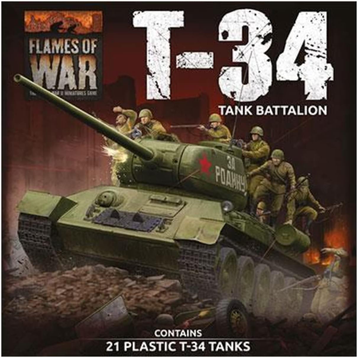 Gale Force Nine Flames of War: Soviet T-34 Tank Battalion (Late-War)