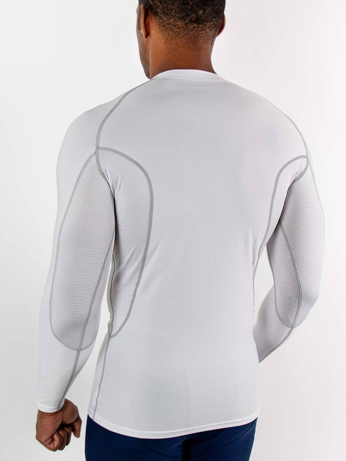 DEVOPS 3 Pack Men's Long Sleeve Compression Baselayer Workout Shirts - Image 5