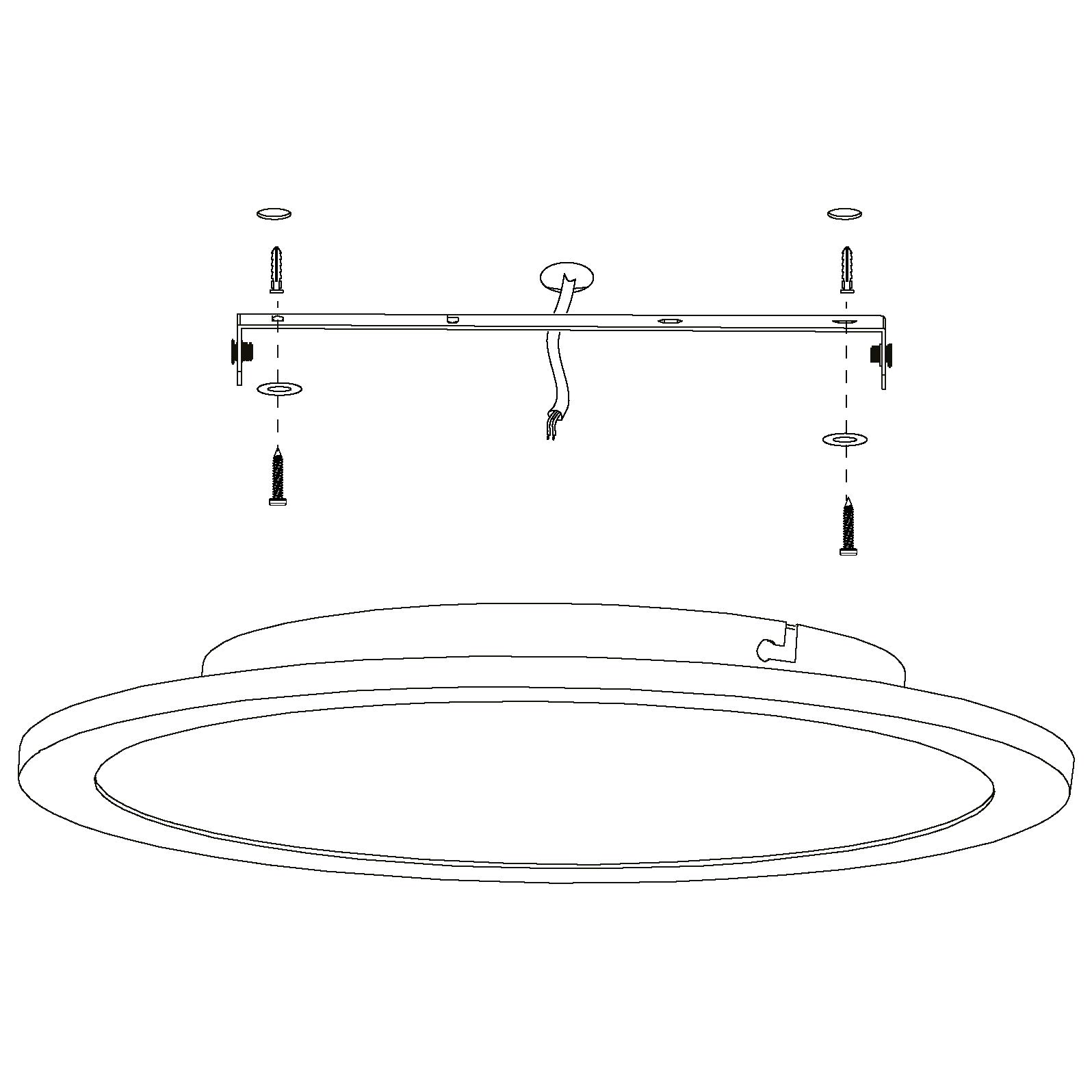 Eglo Access LED plafoniera Sarsina-A, 1 fiamma, lampada da parete, LED in | alluminio e plastica bianca, con telecomando, cambio temperatura colore (caldo, neutro, freddo), dimmerabile, Ø 30 cm