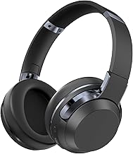 ZIHNIC Active Noise Cancelling Headphones, Wireless Bluetooth Headset Low Latency-Black
