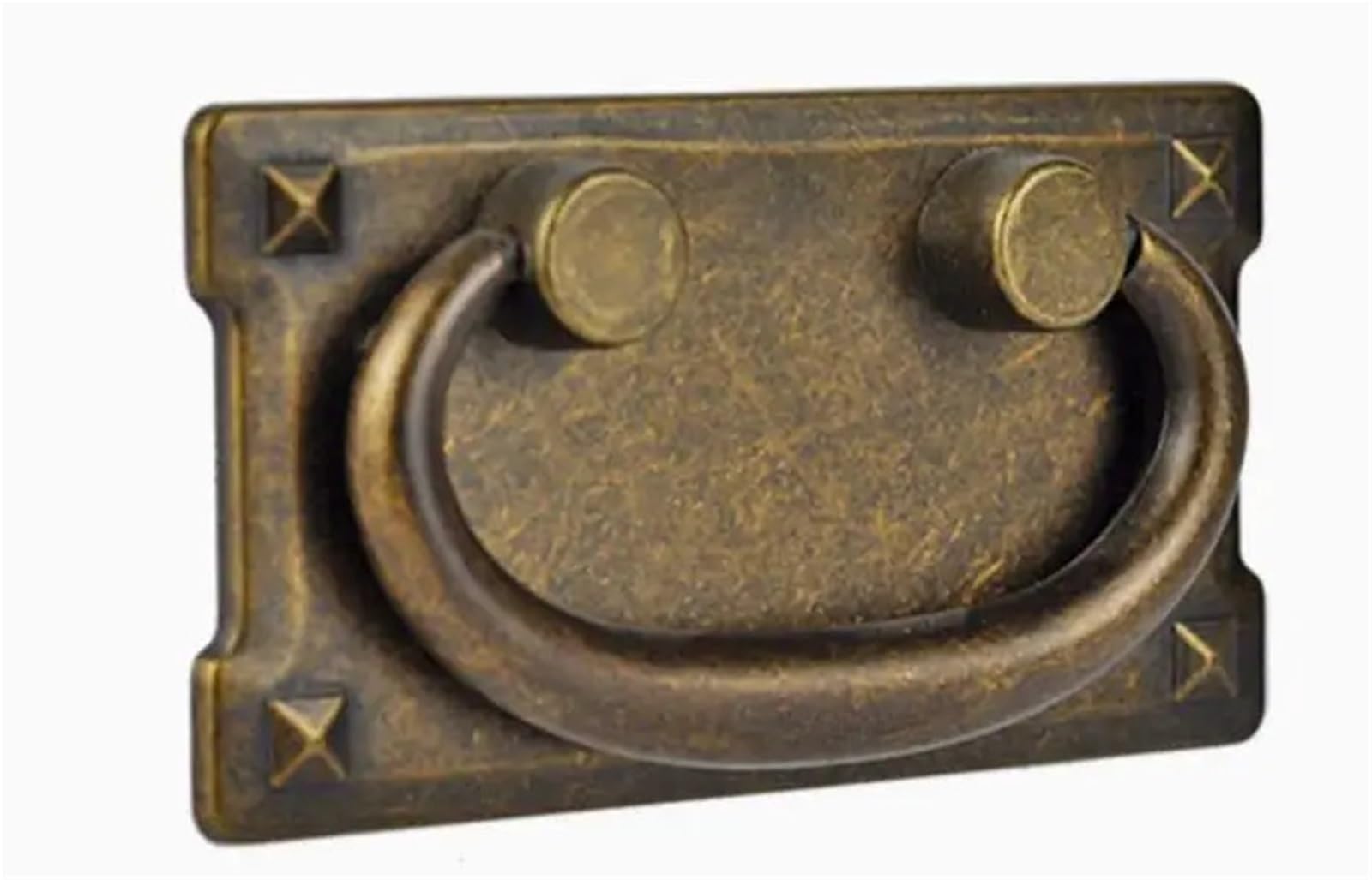 Cidegoo Antique Bronze Vintage Drop Ring Pulls 10Pcs Antique Silver Bronze Black Cabinet Drawer Handles