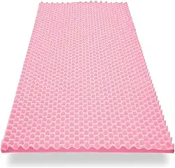 Colchão Casca De Ovo Anti-escaras SOLTEIRO D23 Ortopédico Rosa