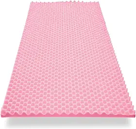 Colchão Casca De Ovo Anti-escaras SOLTEIRO D23 Ortopédico Rosa