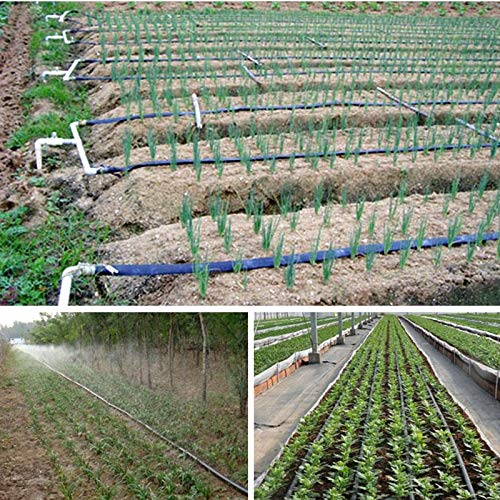 200m 1" N45 5-Hole Hose Irrigator Greenhouse Water Drip Tape Farm Land Crops Plants Sprinkling Watering Irrigation System