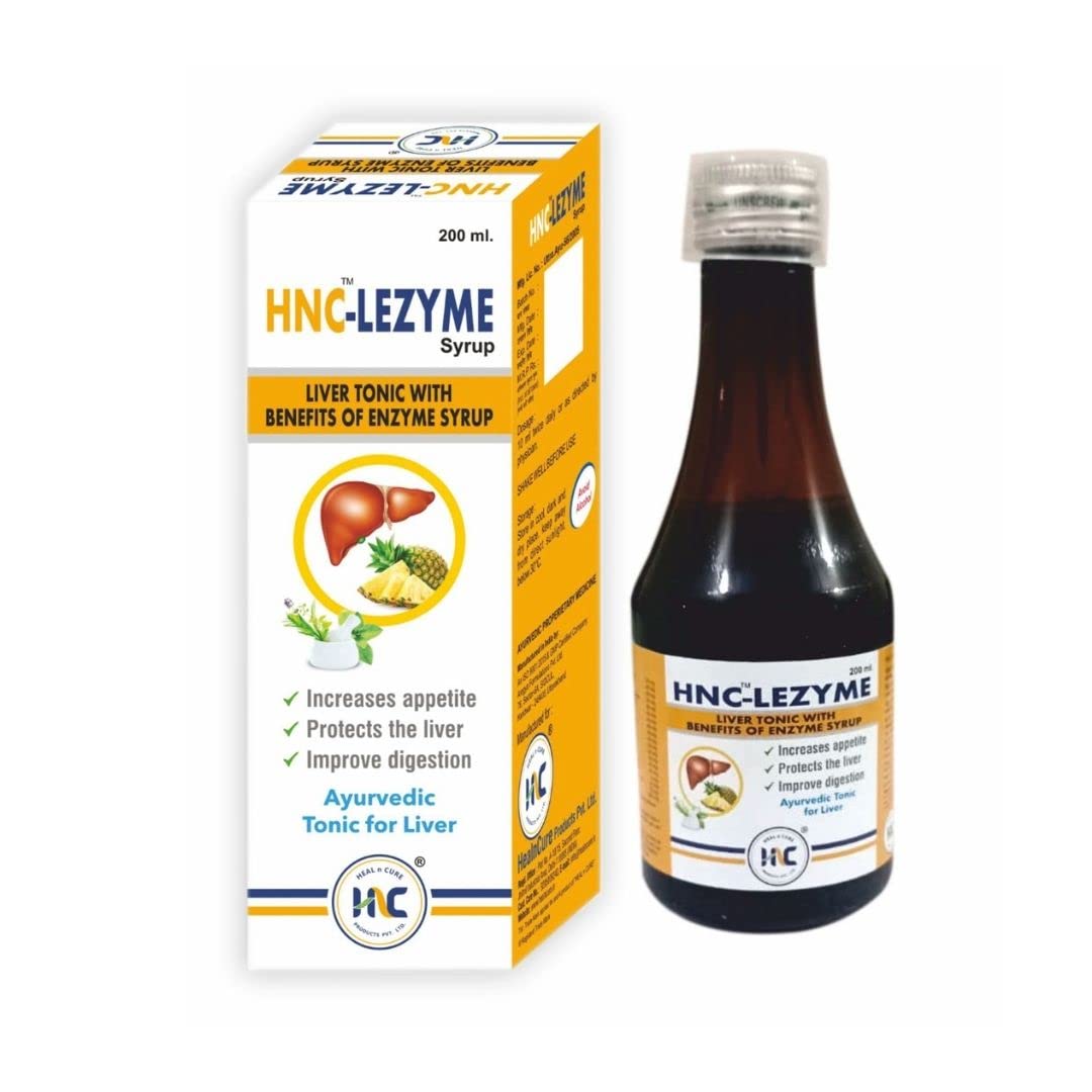 HNC Lezyme Syrup for Liver health and Digestion- 200 ml(Pack of 2)