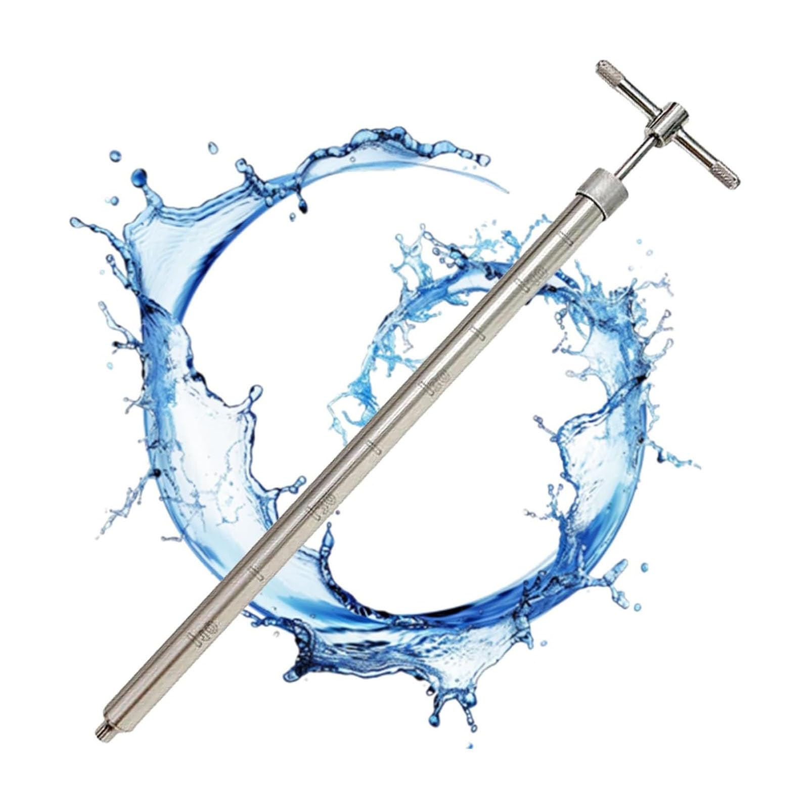 Muestreador de líquidos de Acero Inoxidable para análisis de Agua y líquidos viscosos - Sonda de 1 m (3,2 pies) para Uso en Laboratorio, Herramienta de muestreo de líquidos Duradera y Precis