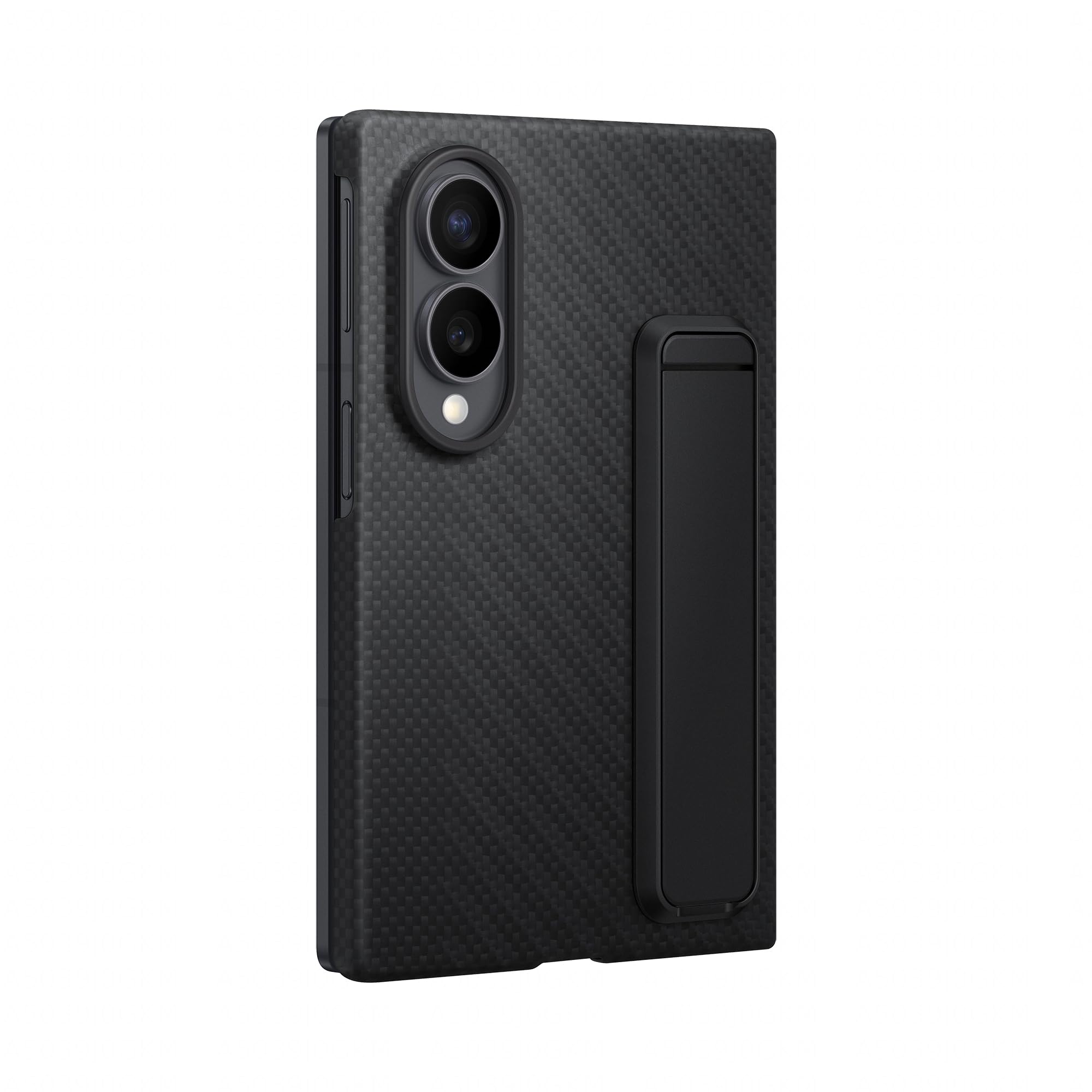 Samsung Carbon Standing Case per Galaxy Z Fold8, Black | Custodia in Fibra Aramidica con Supporto Standing a cavalletto, 2 Pellicole Schermo Anteriore Incluse