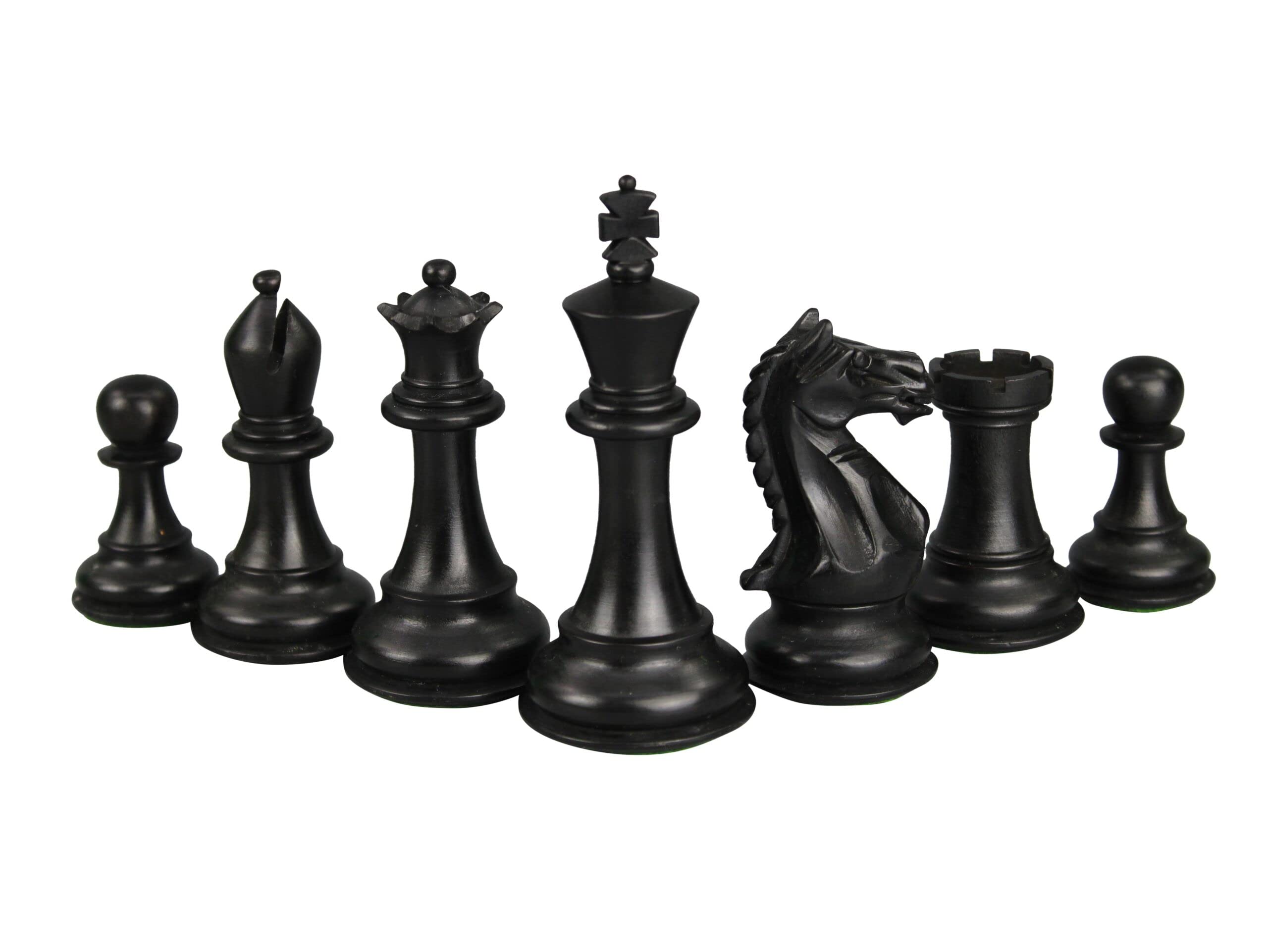 Set di scacchi in legno Tiger Ebony Board 20 pollici ponderato Ebanizzato Staunton Feroce Cavaliere Pezzi 3.75 pollici