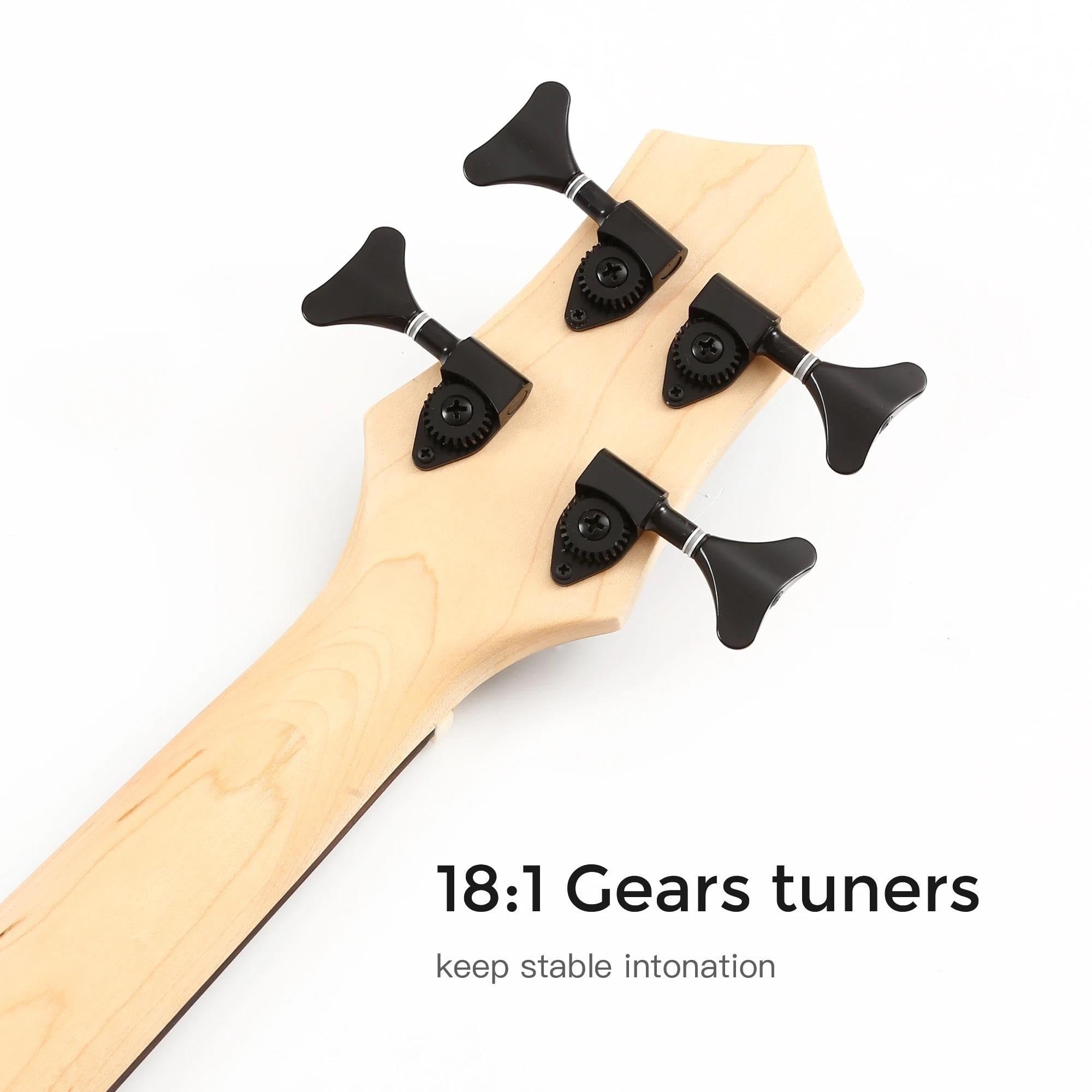 ukulele Strunowy Ukulele Basowy Elektryczny Bas Ukulele Z Torbą Koncertową