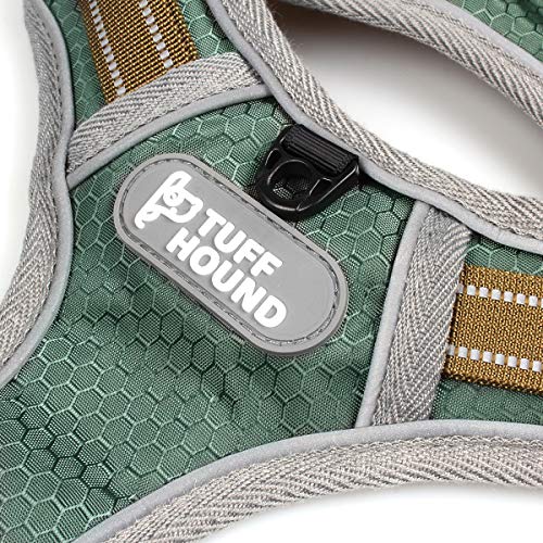 TUFF HOUND Dog Harness, No-Pull Pet Harness with 2 Metal Rings for Small Medium Large Dogs Adjustable Reflective Oxford… - Image 4