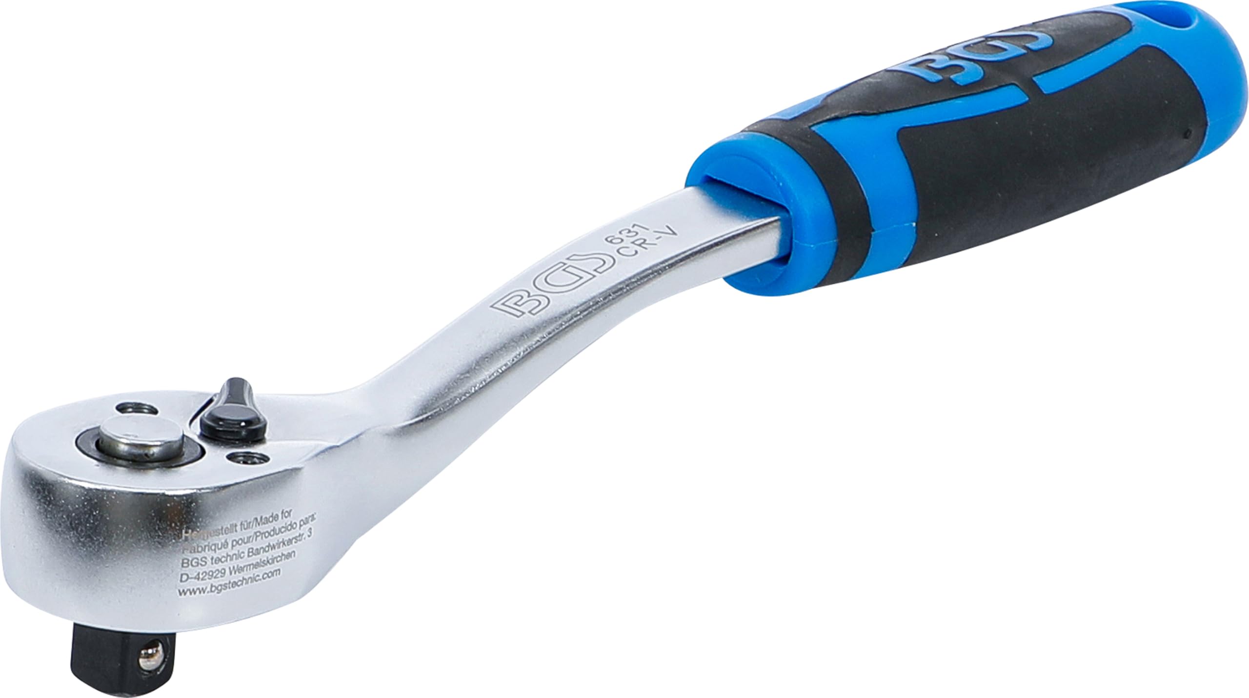 BGS 631 | Carraca reversible | dentado de precisión | 10 mm (3/8")