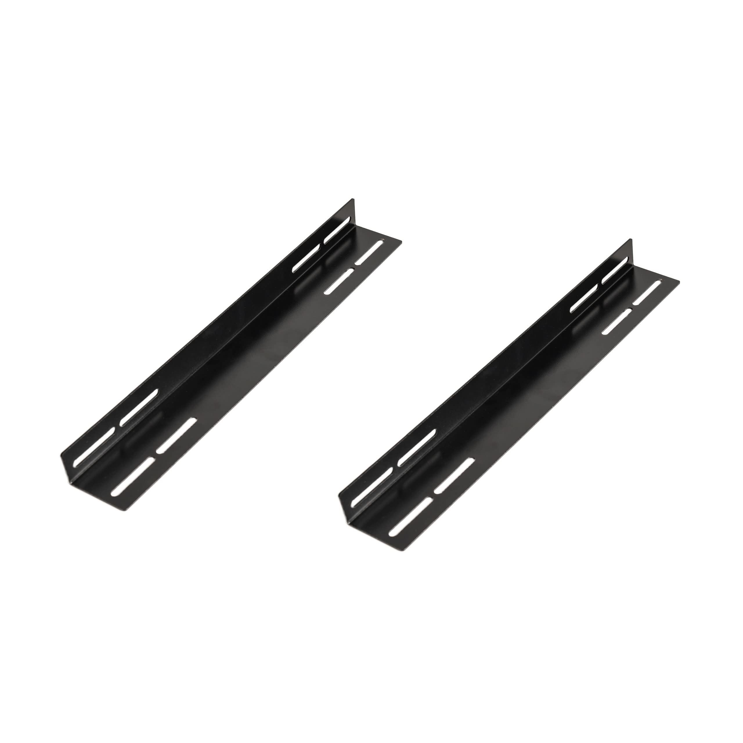 Fixed Side Support Guides for Cabinet Rack 19 Inch Black 450 mm