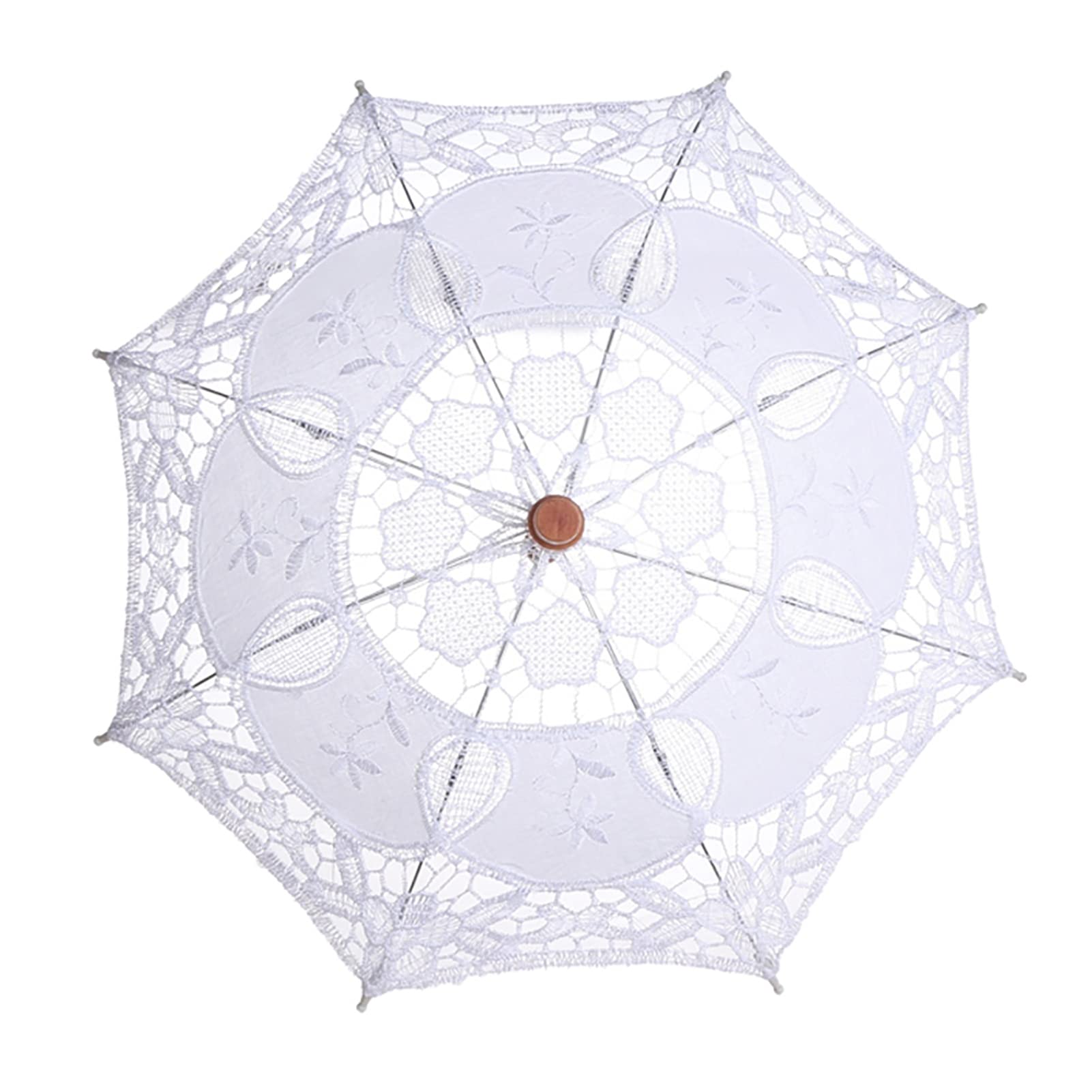 Parasol en dentelle blanche, Lady Wedding Lace Umbrella pour femme Décoration de mariage Accessoires photo
