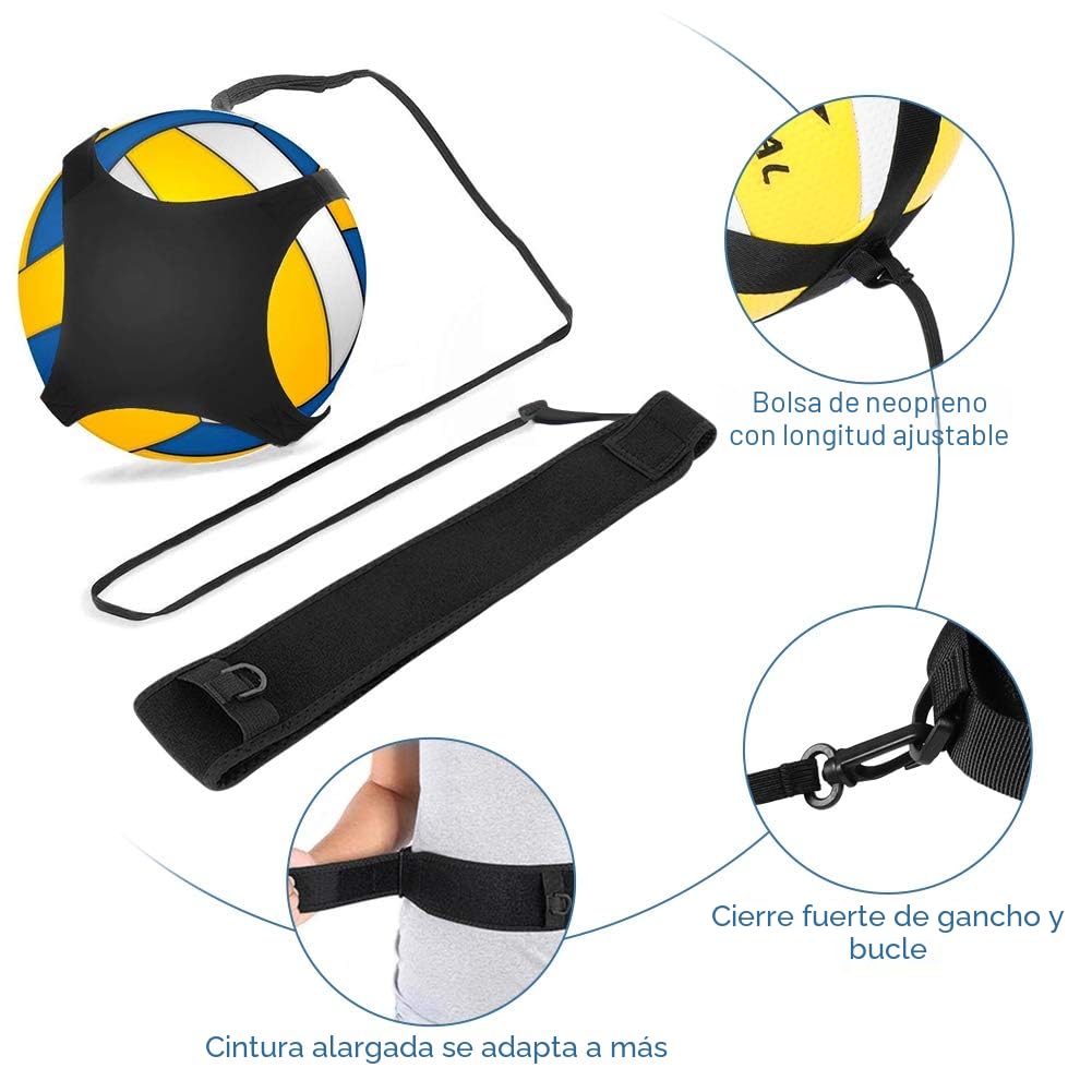Yosoo Health Gear Kit de Entrenamiento de Voleibol con Correa de Cintura para Práctica en Solitario