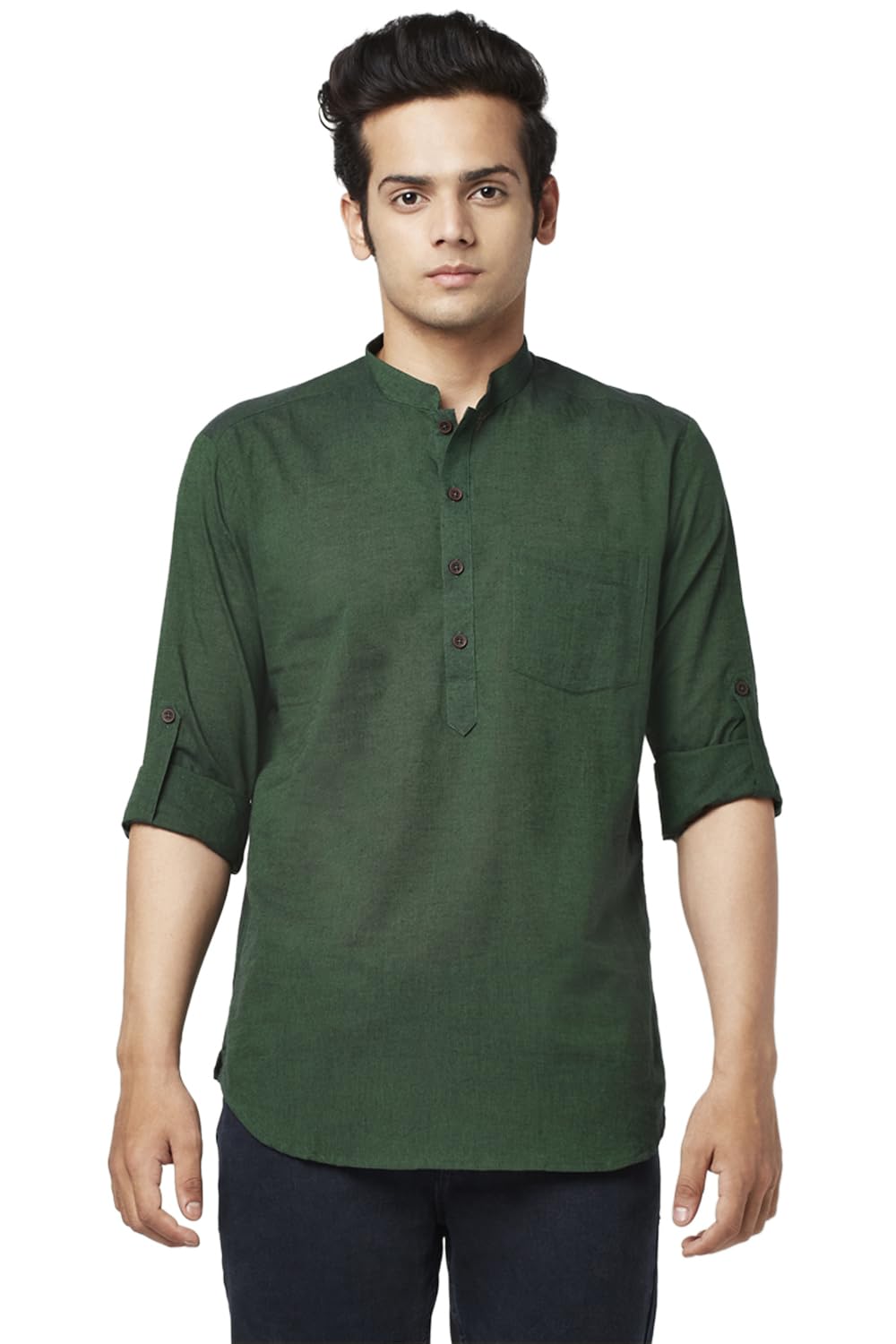 indus route by pantaloons Men's Cotton Regular Tunic Shirt-picture-30