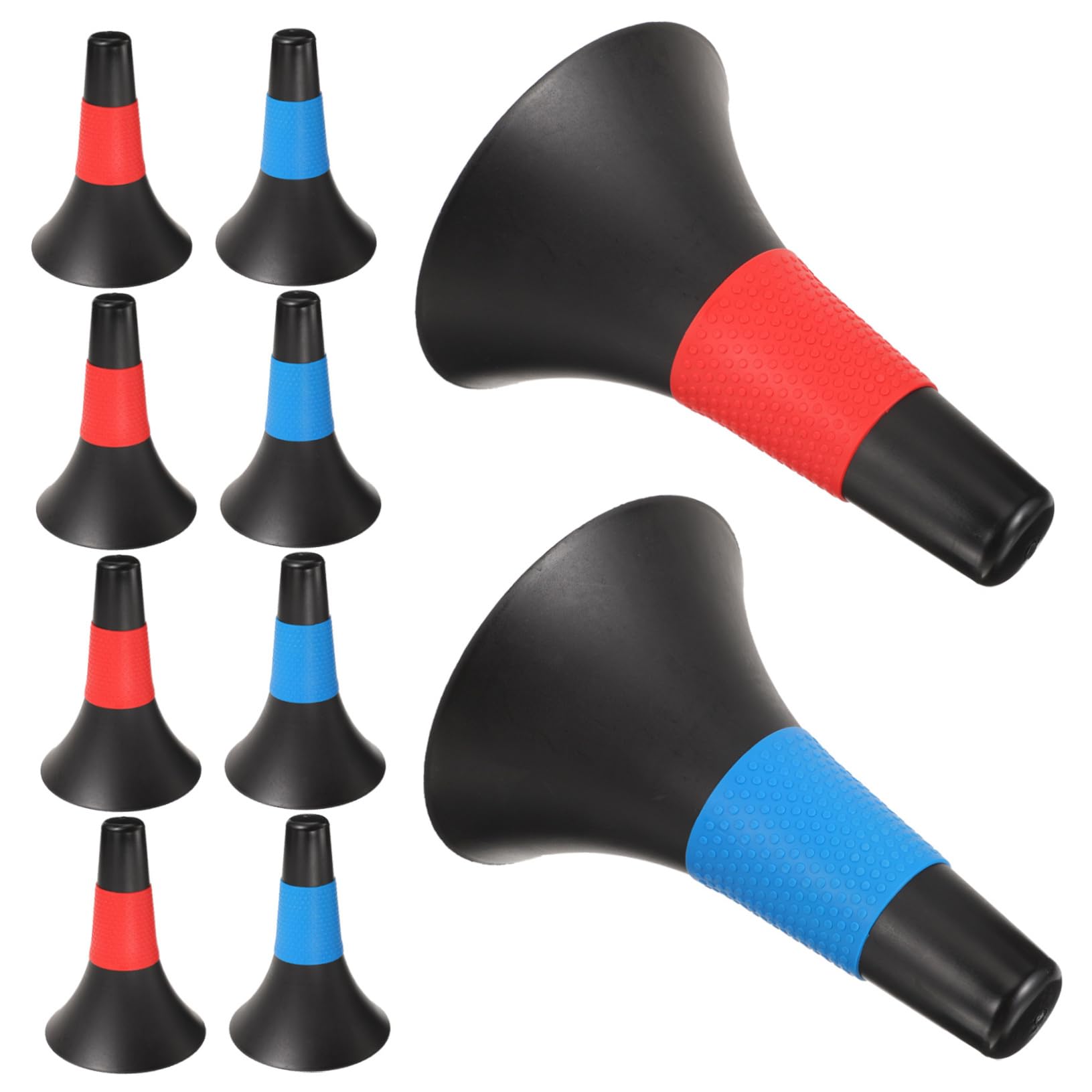 BESPORTBLE 10pezzi Coni di Allenamento per Calcio Segnaletica Sportiva Plastica Coni per Allenamento Visibili Vari Colori Attrezzatura Sportiva per Allenamenti e Giochi di Squadra
