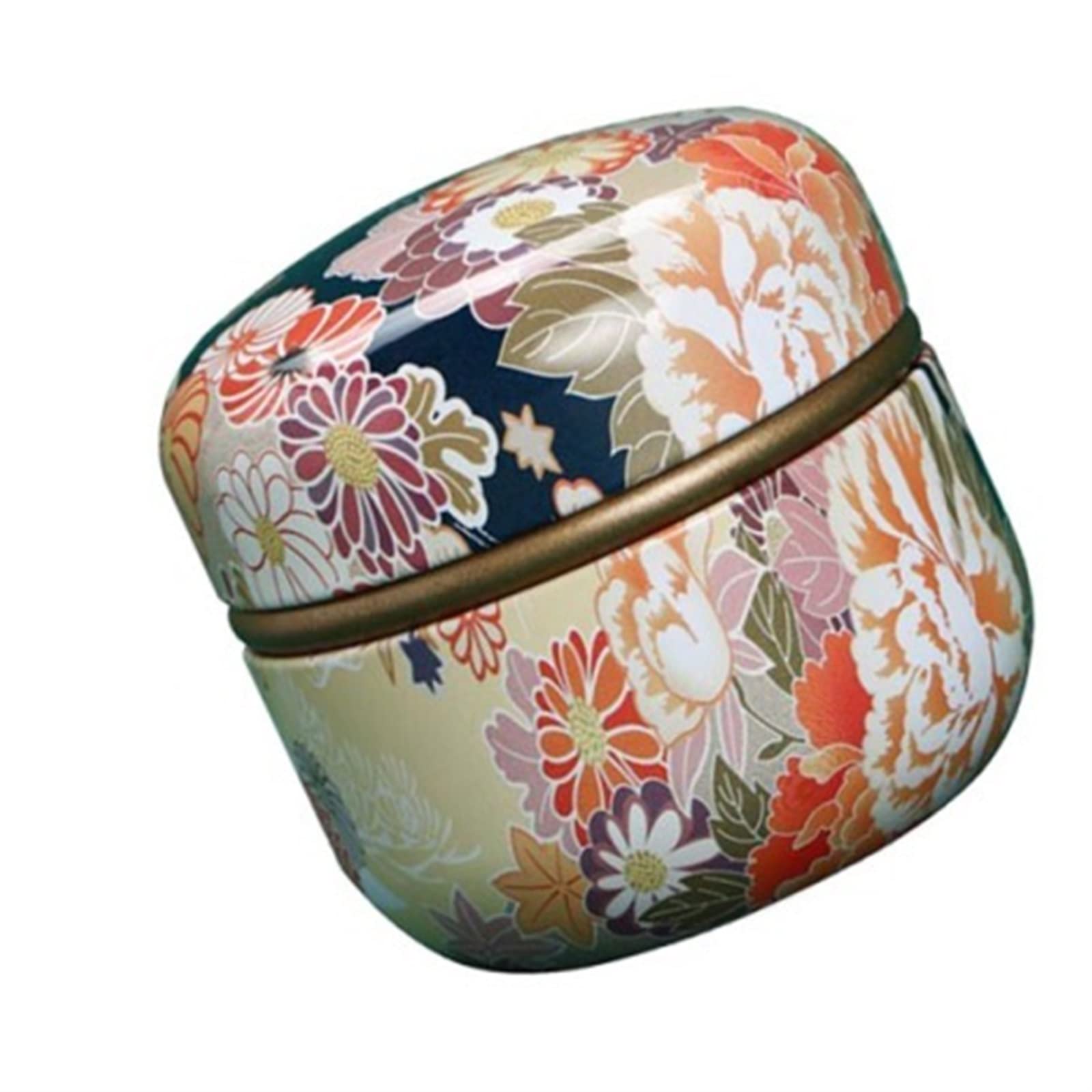 JINGYAN Tea Storage Jars Tea Canister Jar Storage Tins Coffee Tin Tinplate Containersloose Container Airtight Bean Small Kitchen Mini Box Empty