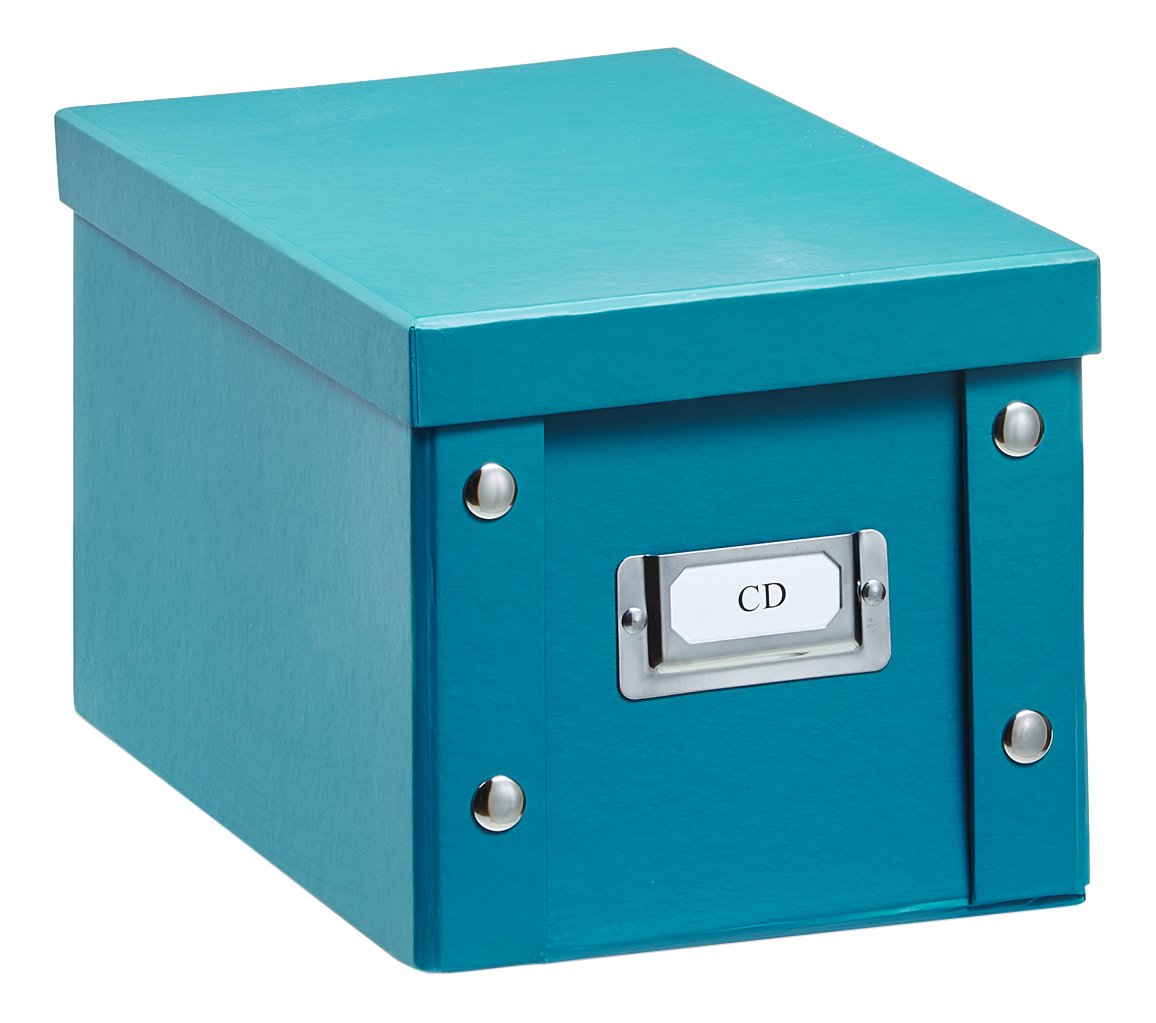 Zeller Present Cardboard CD Box, Petrol