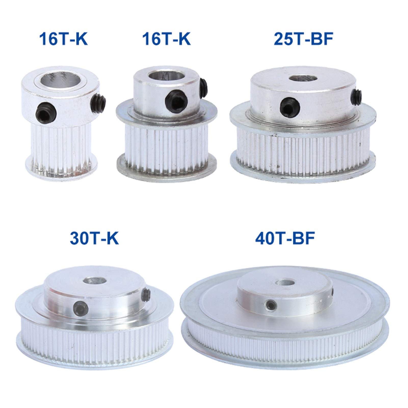 Geeyu ZHaonan-Timing Pulley, 10 Teeth 40 Teeth XL Reduction Timing Belt Pulley Set, Ratio 1:4/4:1 10T 40T Shaft Center Distance 100mm 132XL Belt Gear Kit Timing Belt Pulley, Accurate Size - View #12