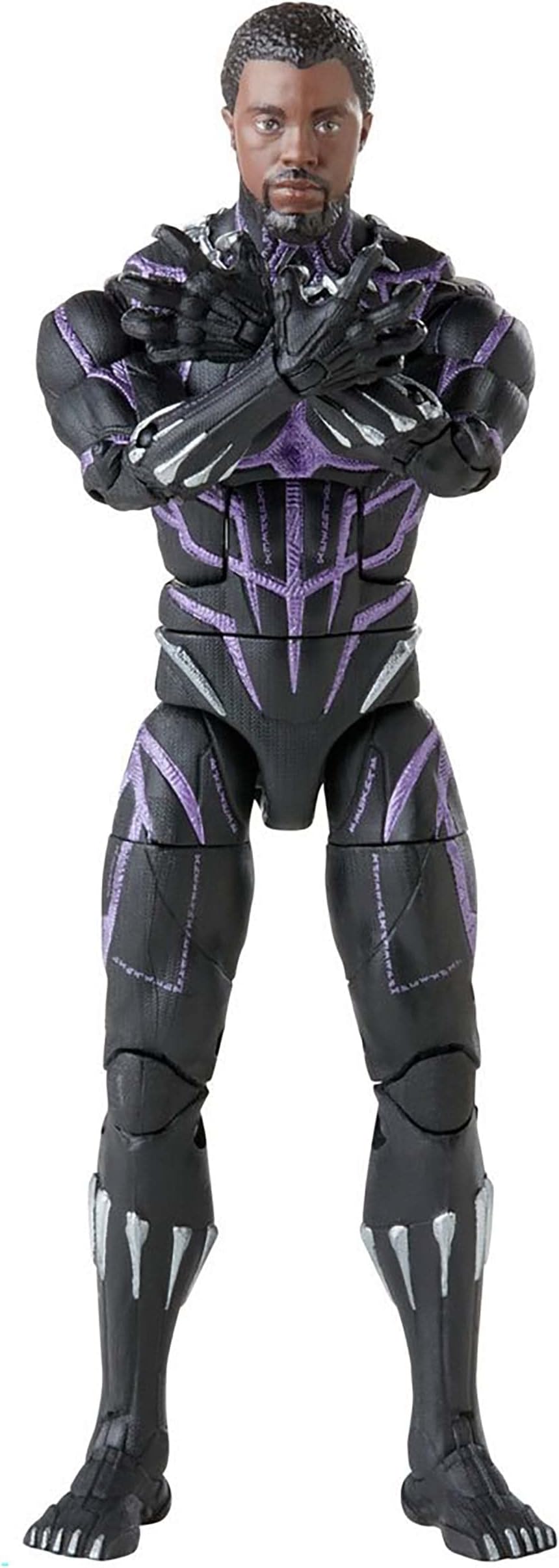 Marvel Hasbro Legends Series Legacy, 6" Black Panther Collectible Figure and 3 Accessories