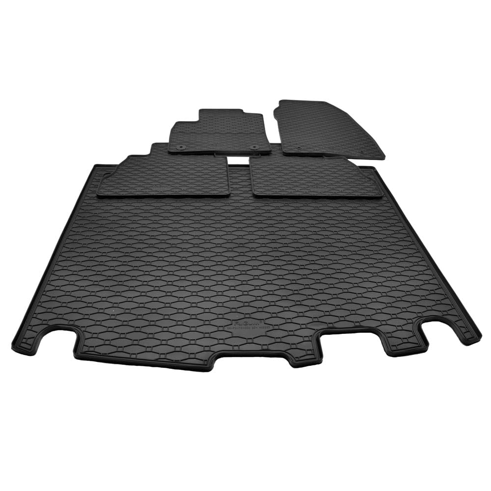 Gummimatten + Kofferraumwanne Set kompatibel mit Ford Tourneo Courier II ab Bj. 2023