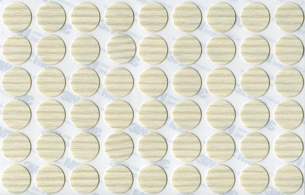 KwikCaps® PVC White AVOLA Self Adhesive Screw Cover Caps. Nail & Cam. 20mm Trade Pack of 240 — image 1