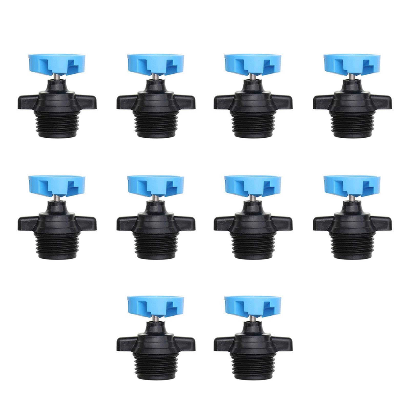 10PCS Automatic Rotating Sprinkler Heads, 1/2'' Male Thread, Irrigation Sprinkler Head, Watering Irrigation Rotating Nozzle for Garden, Landscaping (Blue)