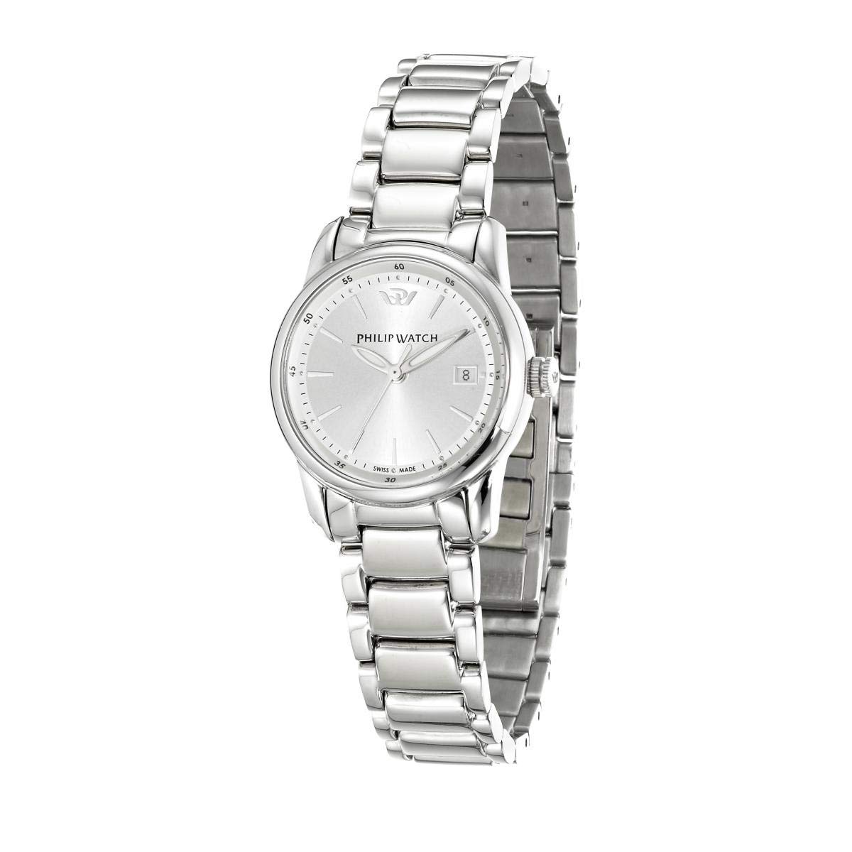 Philip Watch Analogico Al Quarzo Donna con Cinturino in Acciaio Inossidabile