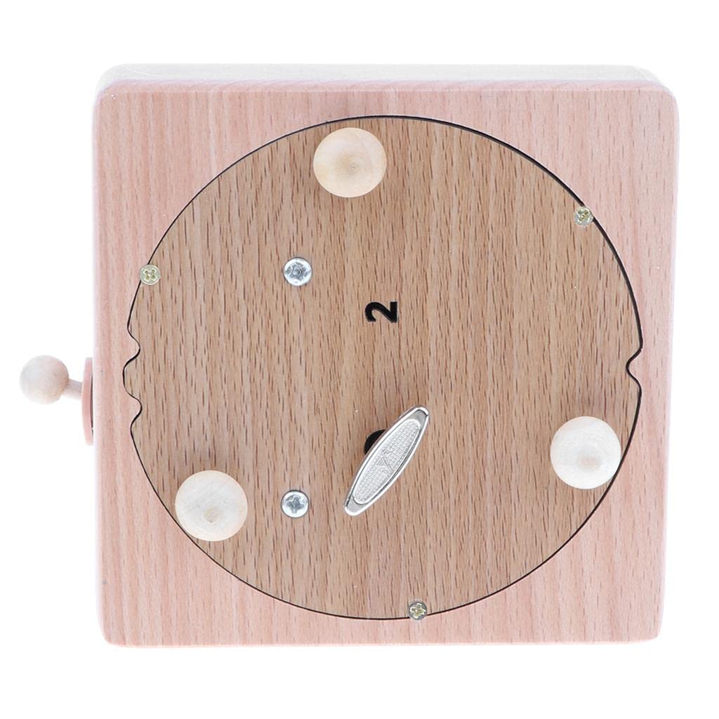 Scatola Musicale Legno Creativa Treno Corrente Manovella Melodia Regalo Compleanno Adatta per Bambini Adulti Decorazione Domestica, Come immagine, B
