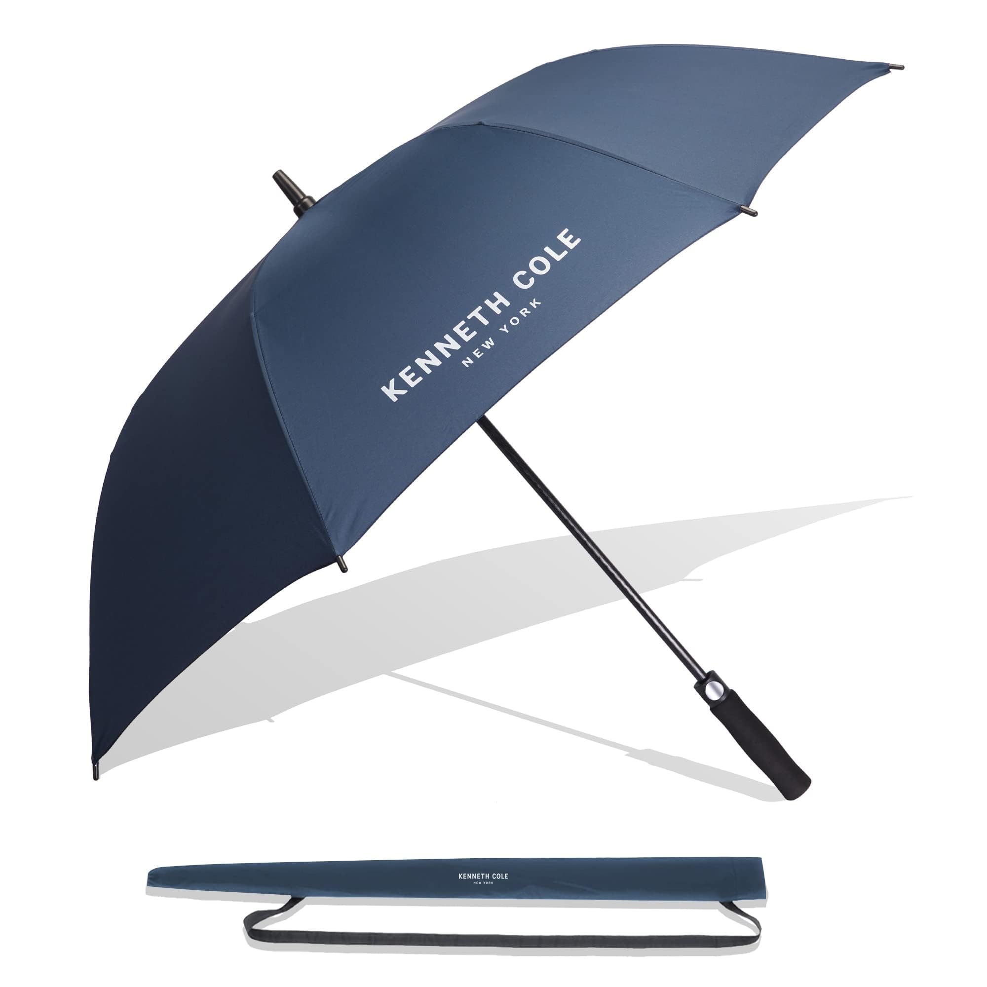 New York Windproof Golf Umbrella – Large Canopy, Auto Open, UV Protection, Sturdy Frame, with Carry Sleeve-image-3