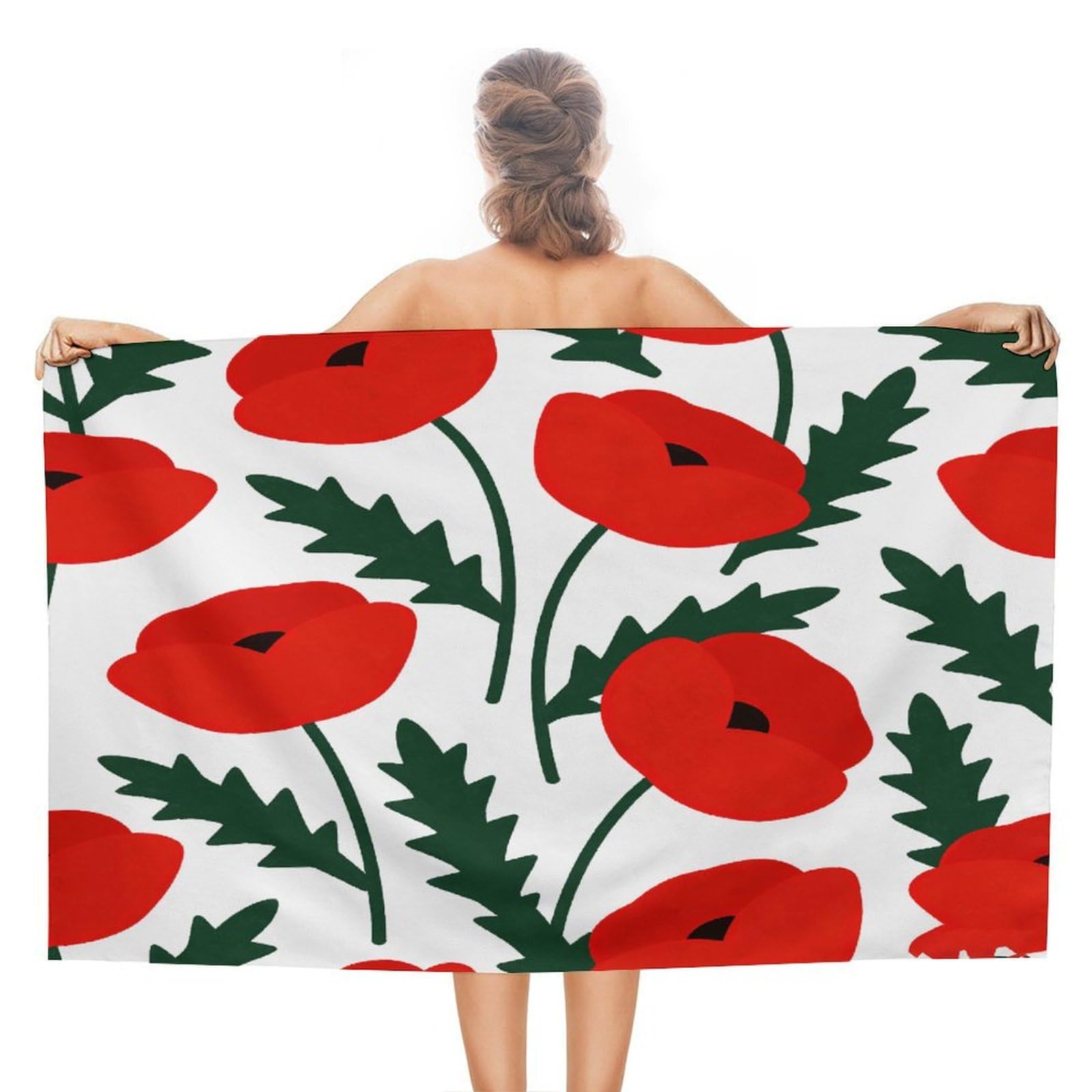 VstaDank Floral Beach Towel for Adult Quick Dry Sand Free Swim Towels Soft Large Size Pool Towels Lightweight Oversized Bath Towel for Travel, Camping, Swimming 51 X 31 Inches