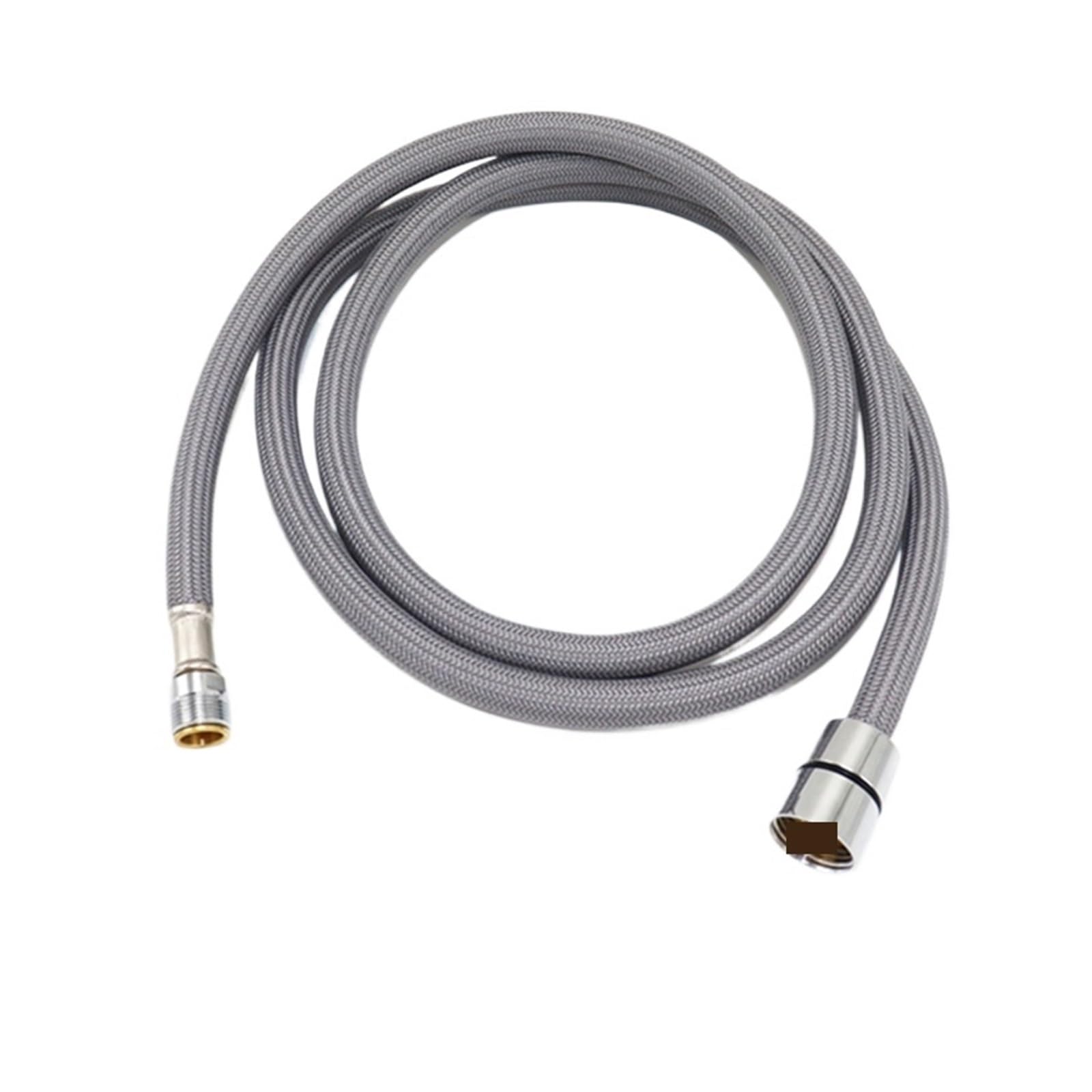 Faucet Pull Out Hose Kitchen Faucet Hose Replacement Pull Out Nylon Braided Flexible Plumbing G1/2 M15*1 Spinning Tube Accessory(Light Grey,150cm)