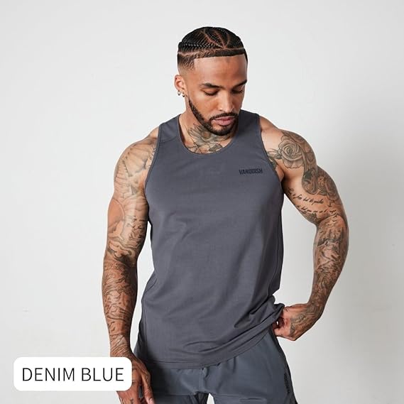 vanquish fitness タンクトップ Lサイズ ブラック グレー Amazon | Vanquish Fitness ヴァンキッシュフィットネス