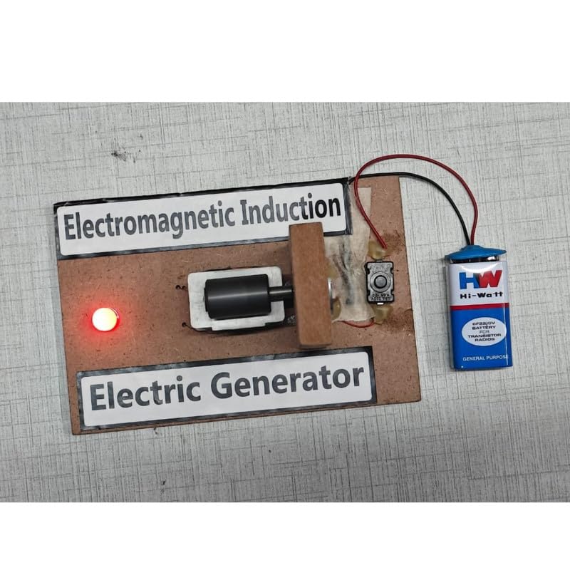 Image of ERH India Faraday's Law of Electromagnetic Induction Physics Project Class 12 Science Working Model Electric Generator AC DC for School Science Project