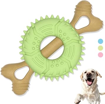 Puppy Teething Toys for Aggressive Chewers, Indestructible Dog Chew Toys for Small Medium Dogs - Durable Bone & Tire Dog Toy to Keep Puppies Busy, Relief Boredom & Anxiety