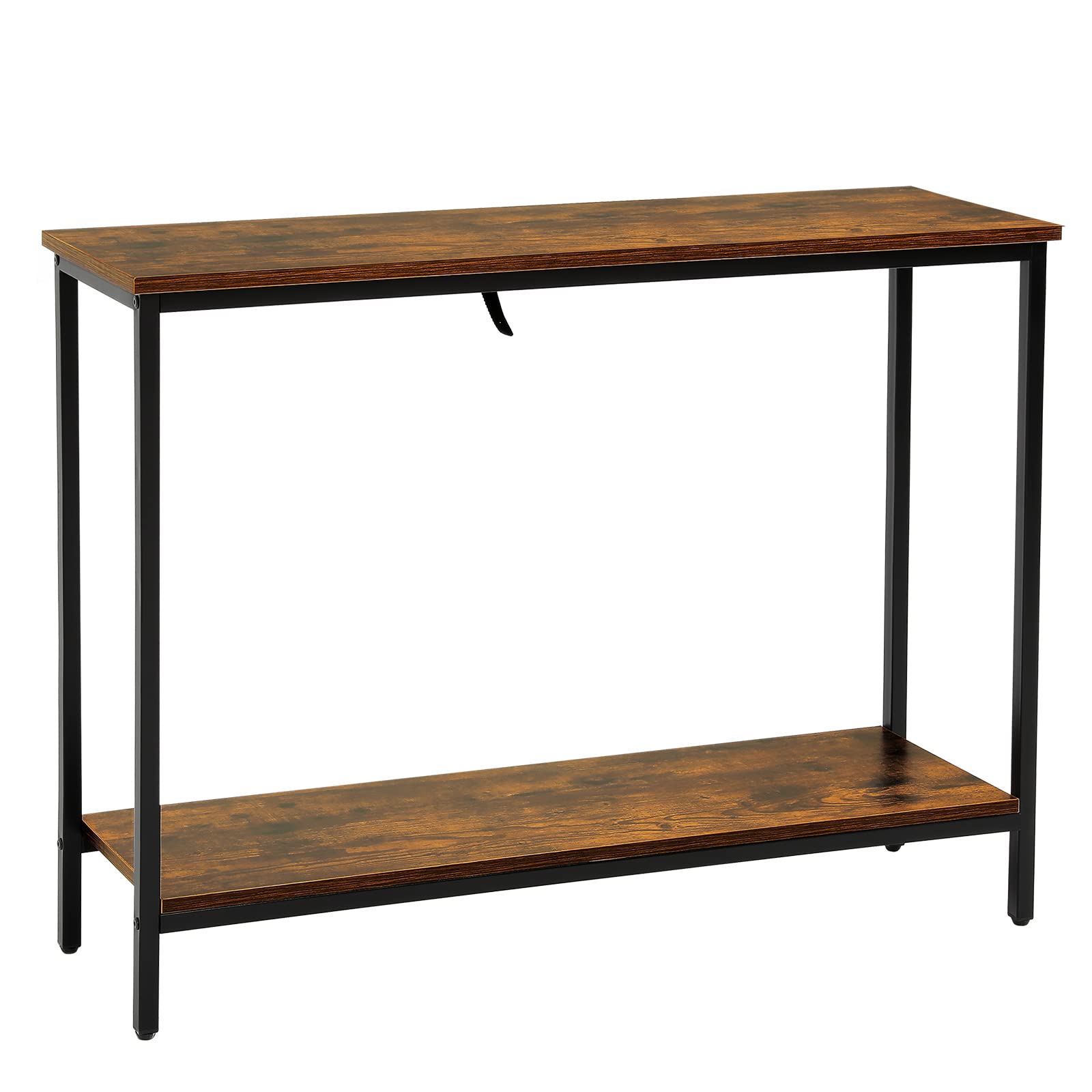 Buy WEENFON Industrial Console Table, Entryway Table with Black Metal Frame, Long Sofa Table for