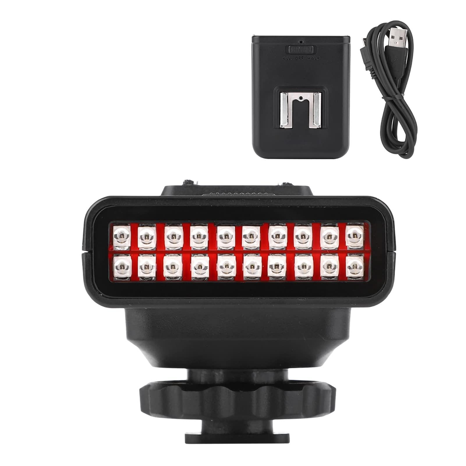 CHICIRIS Lumière de Nocturne Infrarouge LN-3 Lampe de Photographie Portable Portée de 20 M pour L'observation de la Faune Conception Compacte 63x50x44mm