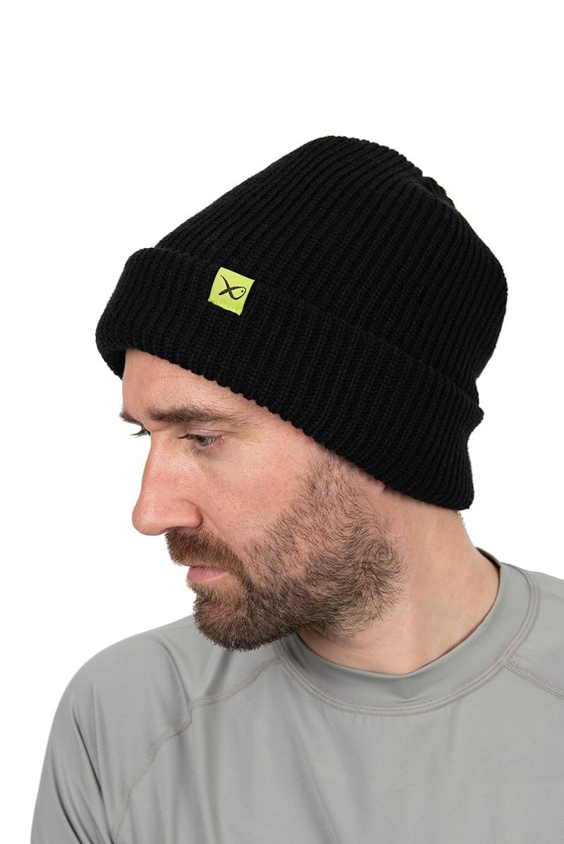 Matrix Unisex Black Thinsulate Beanie Hat | Fishing Beanie