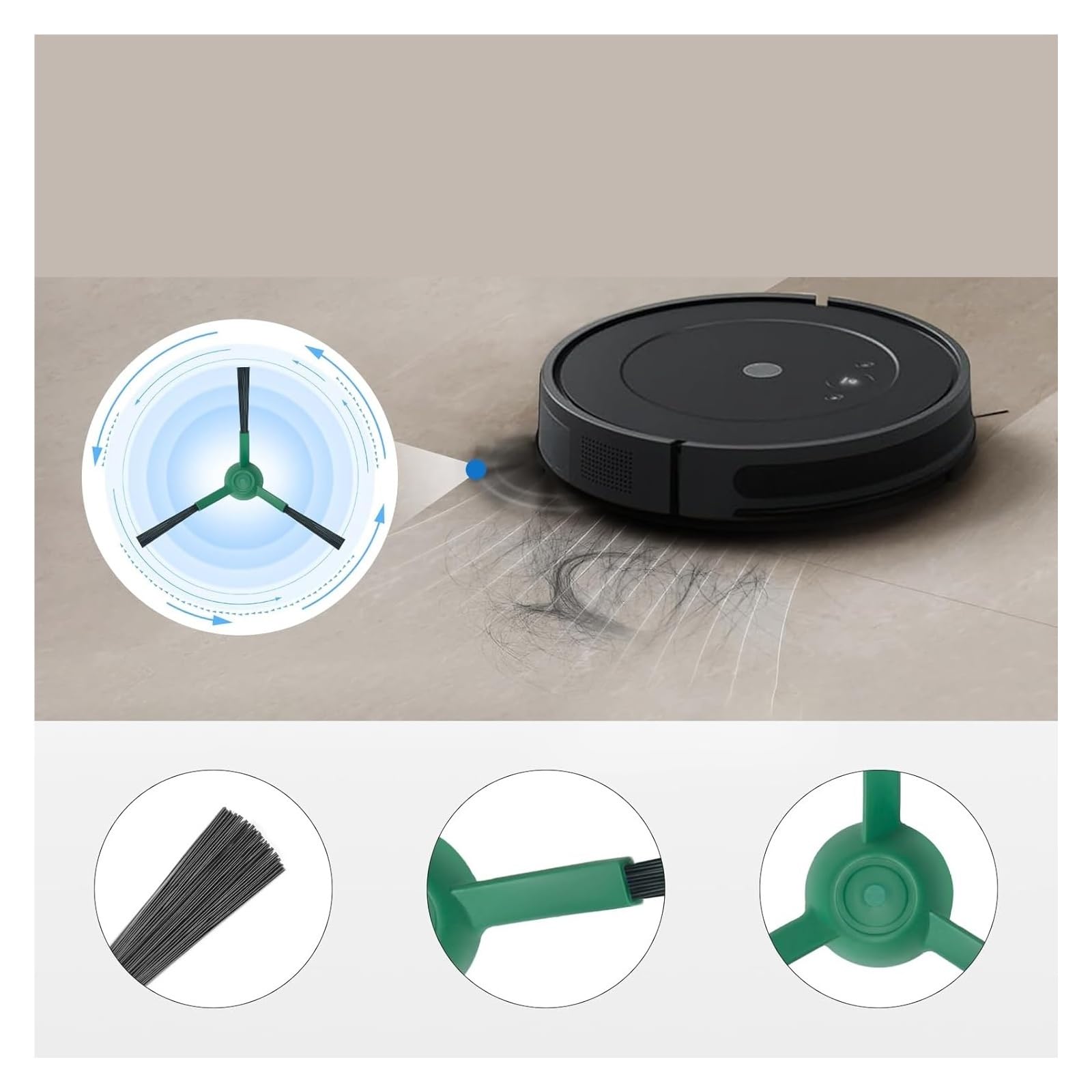 Accesorios for aspiradoras compatibles con iRobot Roomba Combo I5/ I5 PLUS/ J5/ J5 PLUS/Roomba Combo I3+ (3574)(Orange)