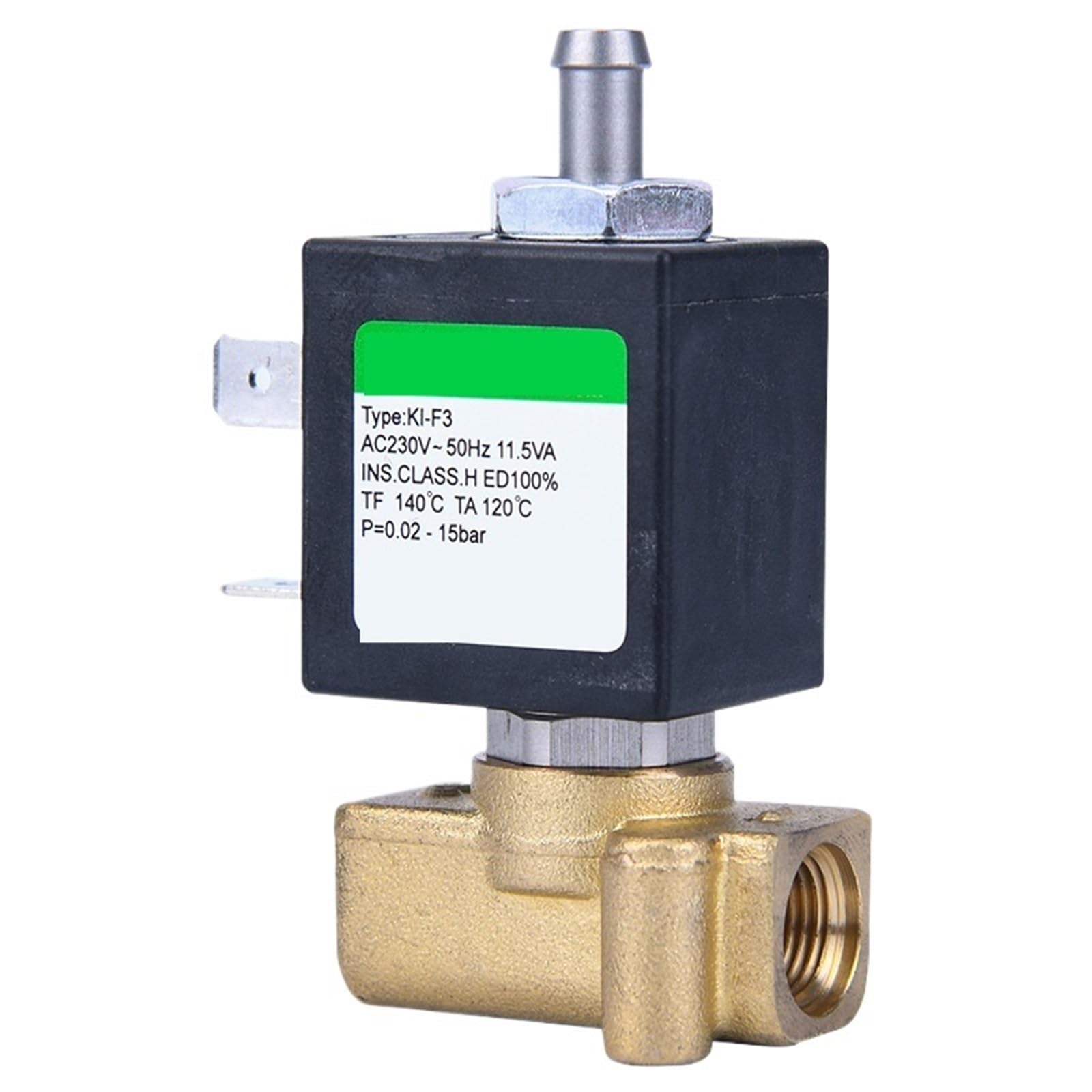 30 Uds KL-F3-T 1,2/2,0/2,3mm Válvula Micro Solenoide De Tres Vías Latón