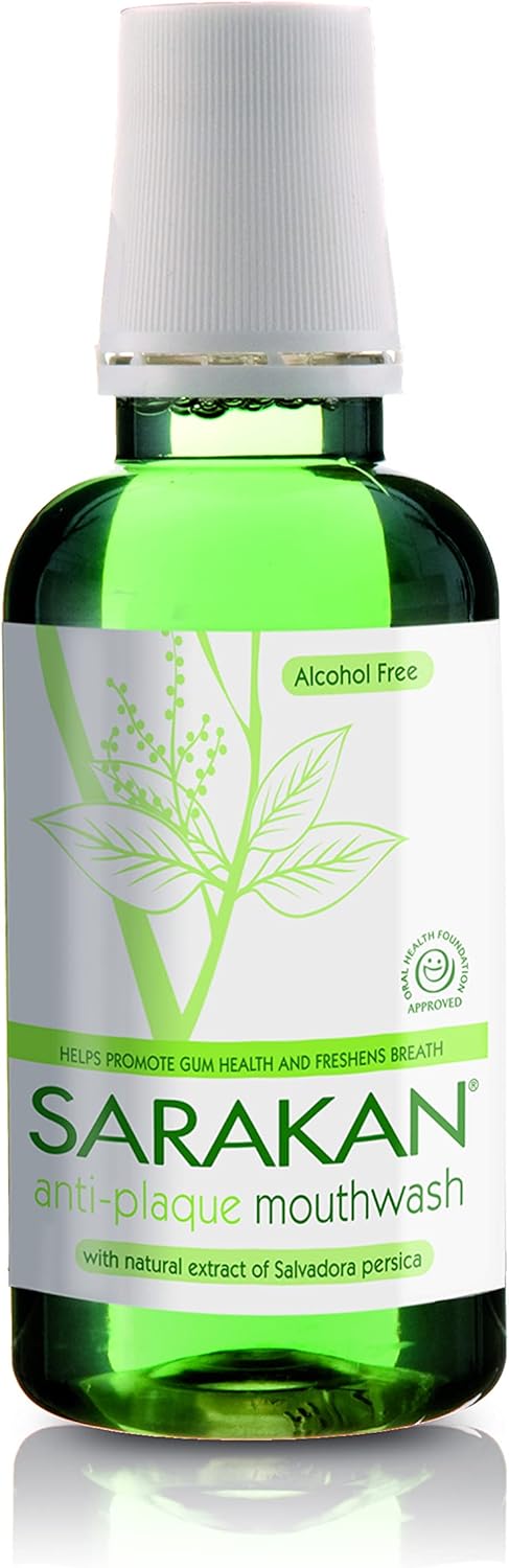 Sarakan Anti-Plaque Mouthwash (300 ml), Green, 300 ml (Pack of 1)