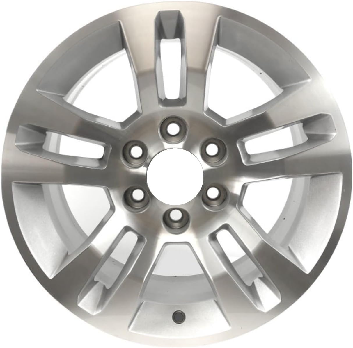 New 18x8.5" Machined and Silver Replacement Aluminum Alloy Wheel Rim for 2014-2018 Chevrolet Silverado 1500; 2015-2020 Tahoe Suburban | 5646