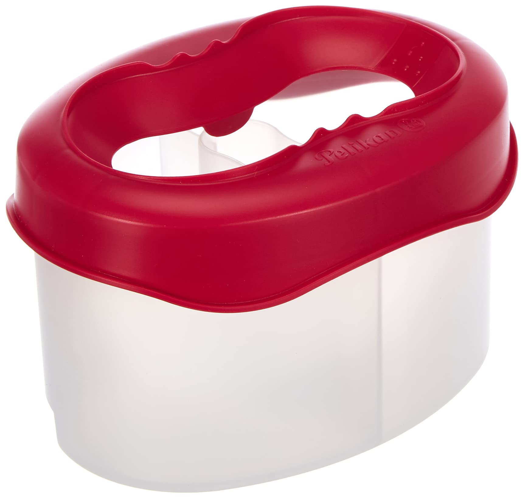 Pelikan - Bote de Agua para Acuarelas, Rosa, Trasparente, Para Niños, Portátil