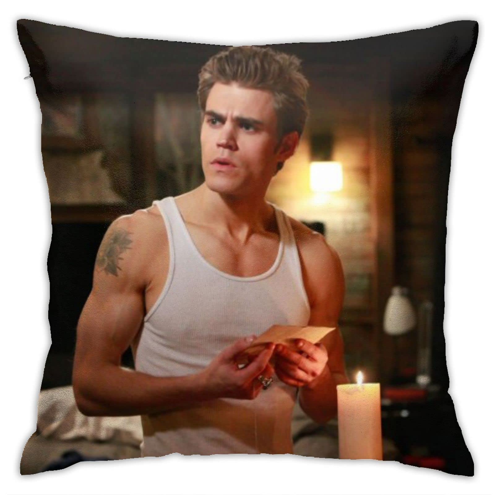 Djngn As Pic Stefan Throw Pillow Case Salvatore Square Pillow Cover Cushion Cover For Sofa Couch Bedroom Livingroom Office Home Car Decor 18 X 18 Inch