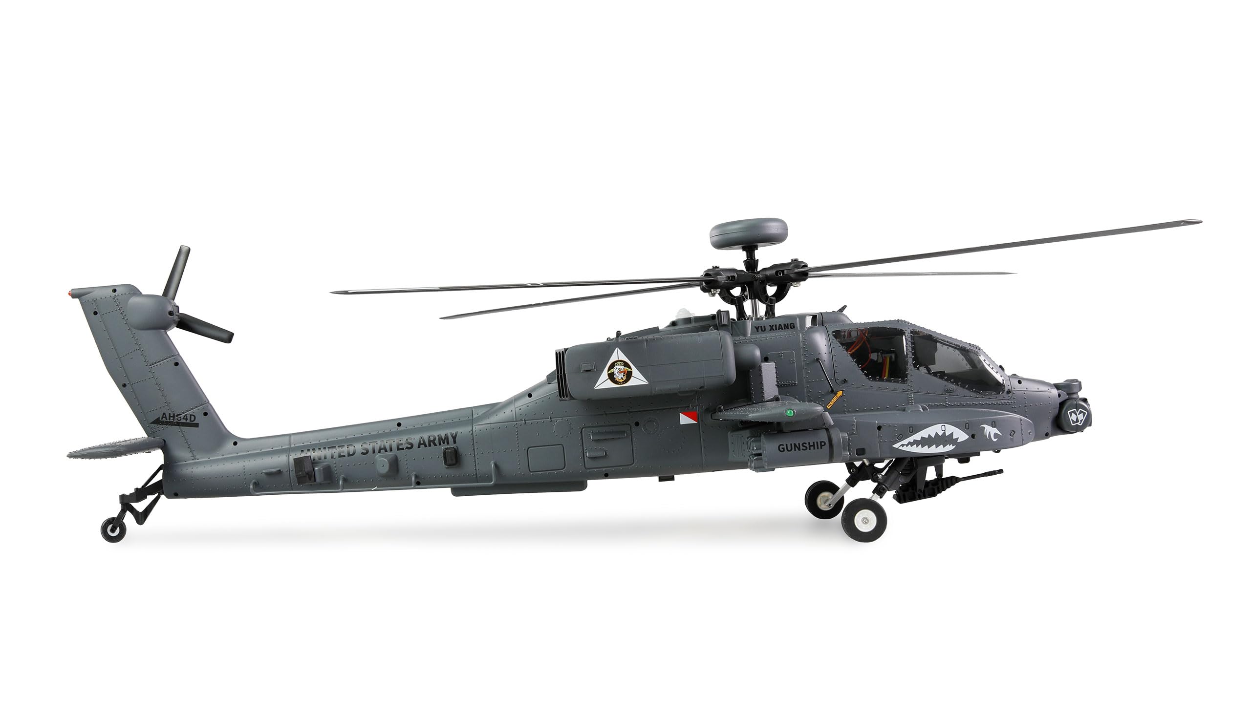 Amewi Apache AH-64D CP Helikopter 6G/3D GPS RTF RC ferngesteuert Heli Hubschrauber, Olivgrün